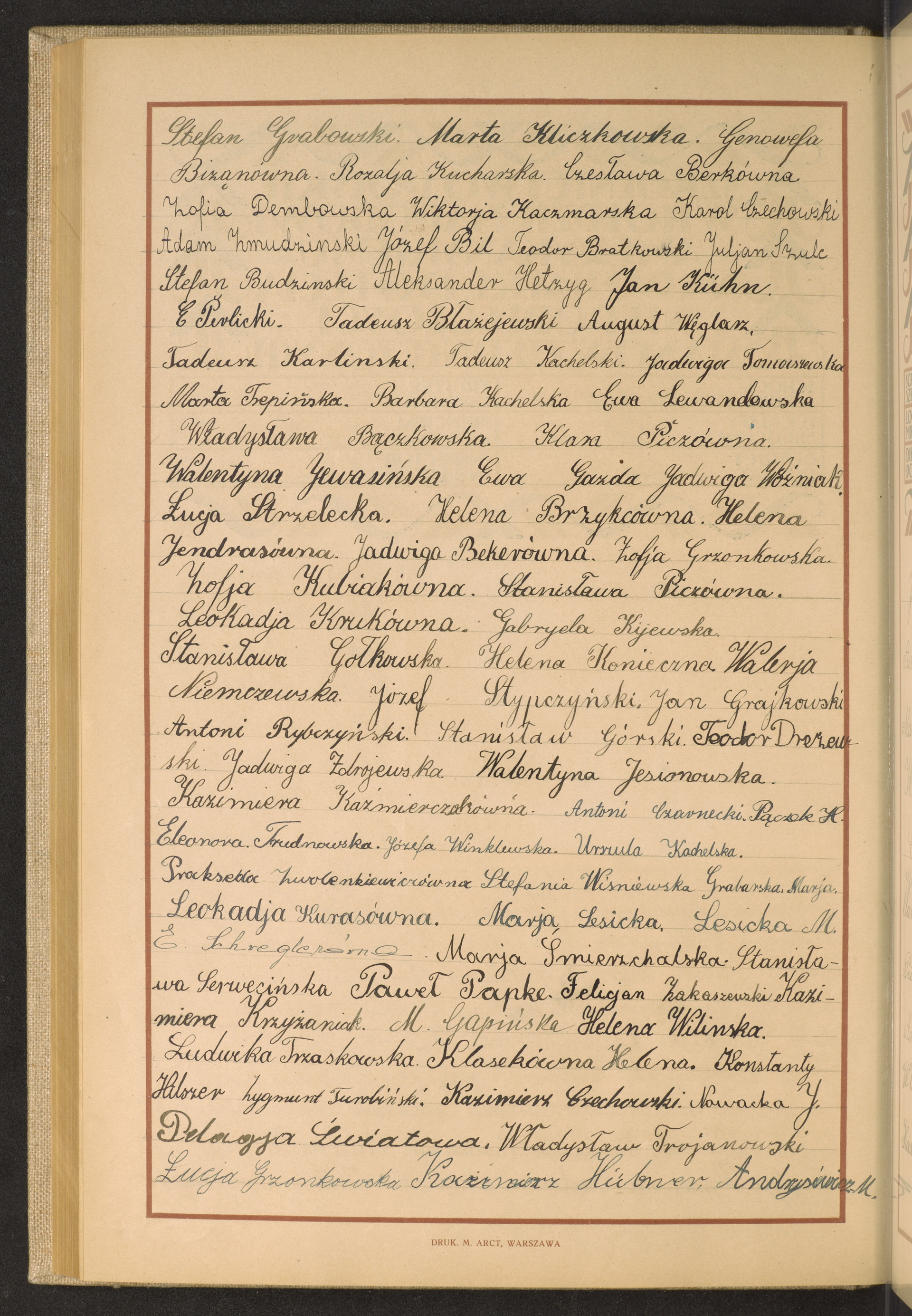 Podpis Stefan Grabowski na stronie nr 190 w tomie nr 79