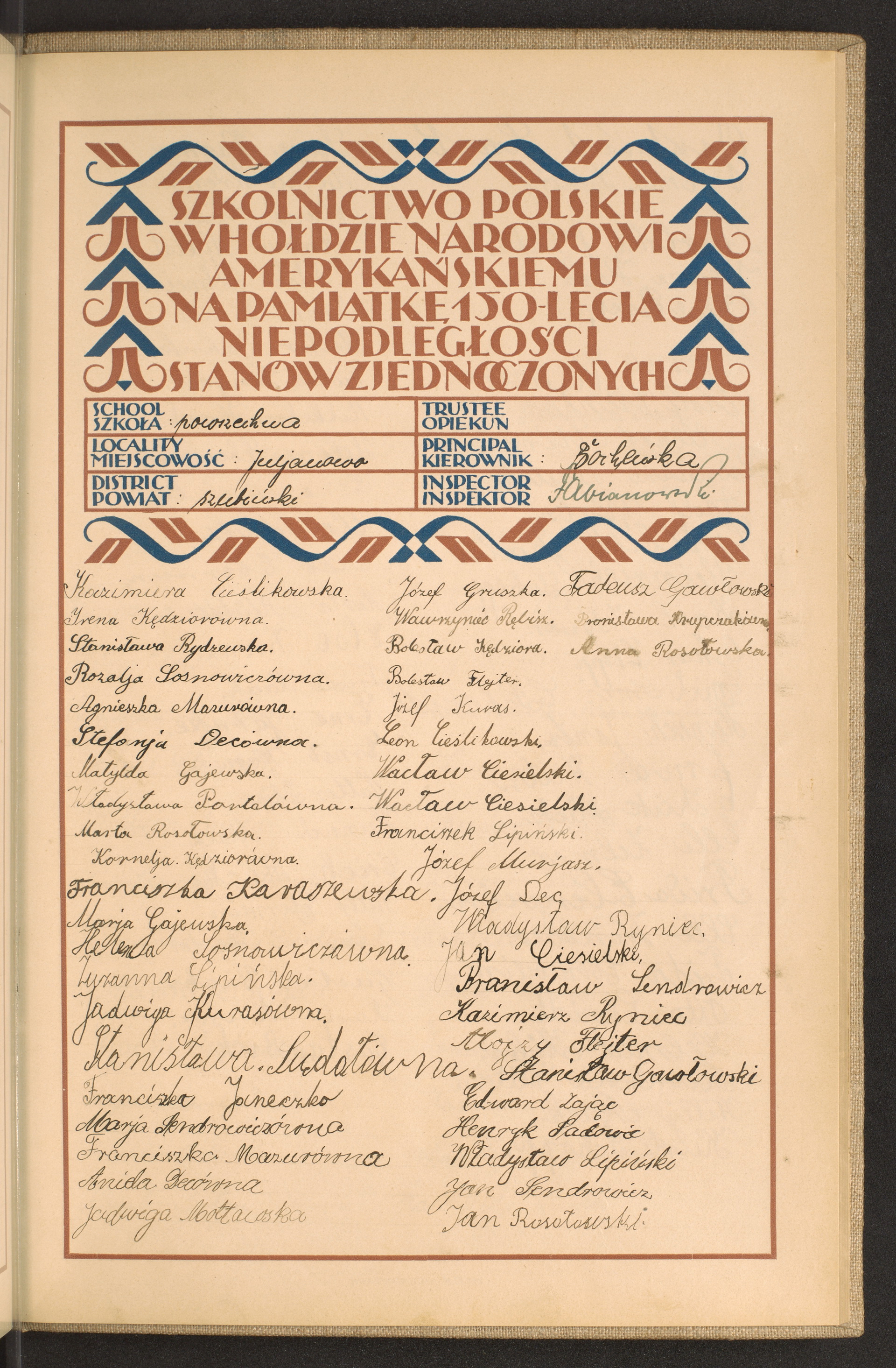 Podpis  Borkowska na stronie nr 229 w tomie nr 79