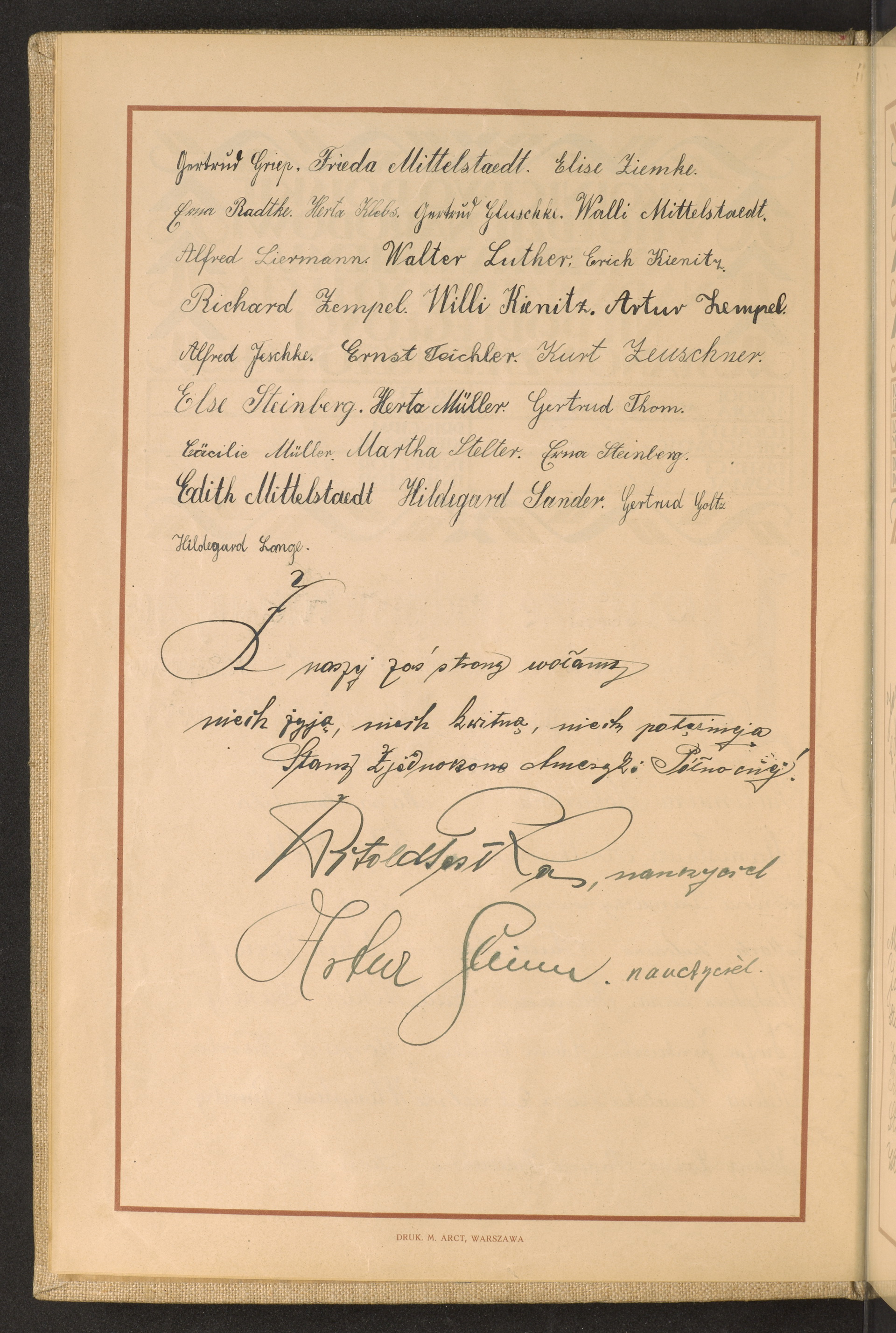 Podpis Gertrud Griep na stronie nr 8 w tomie nr 80