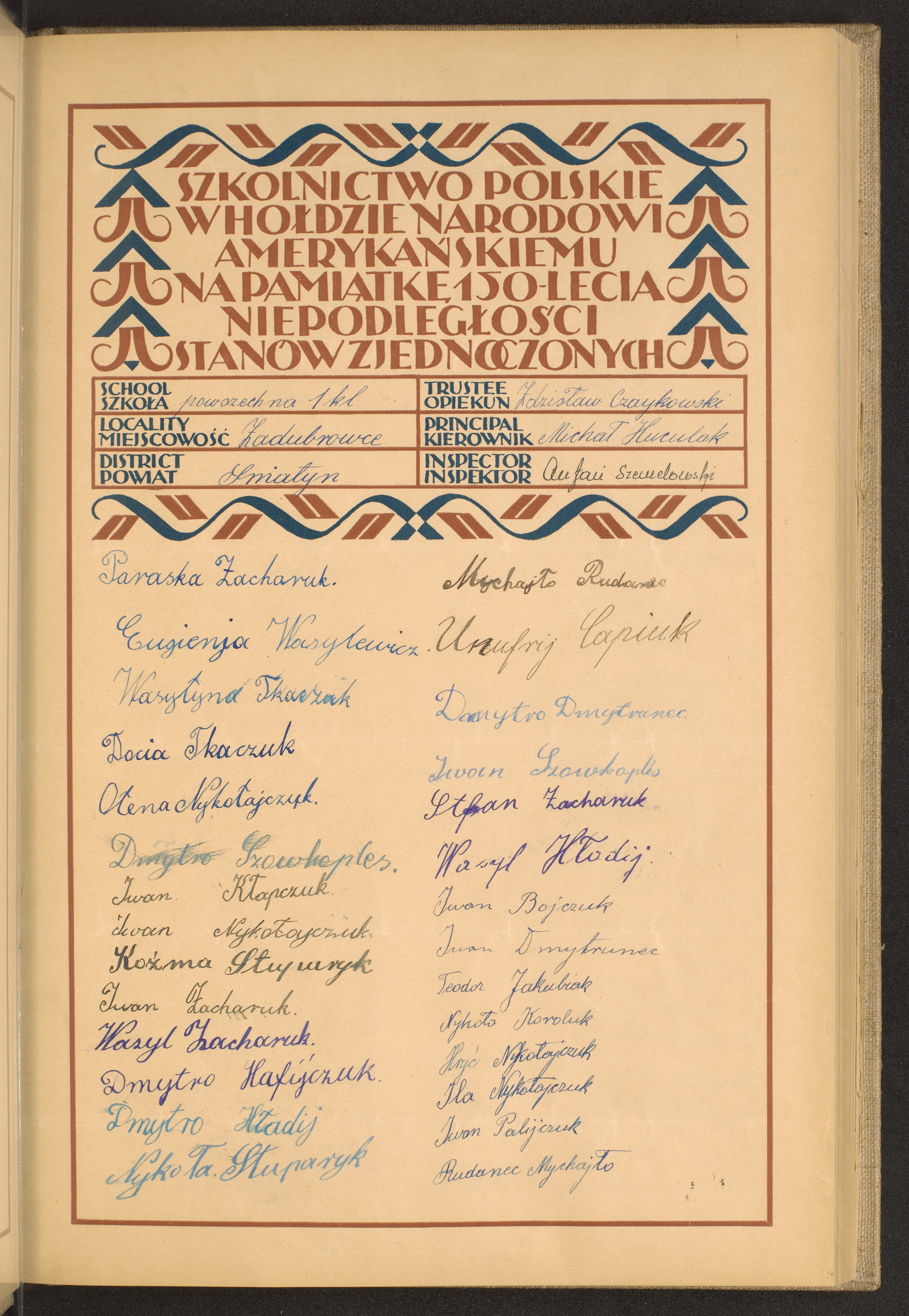 Podpis Zdzisław Czaykowski na stronie nr 25 w tomie nr 80