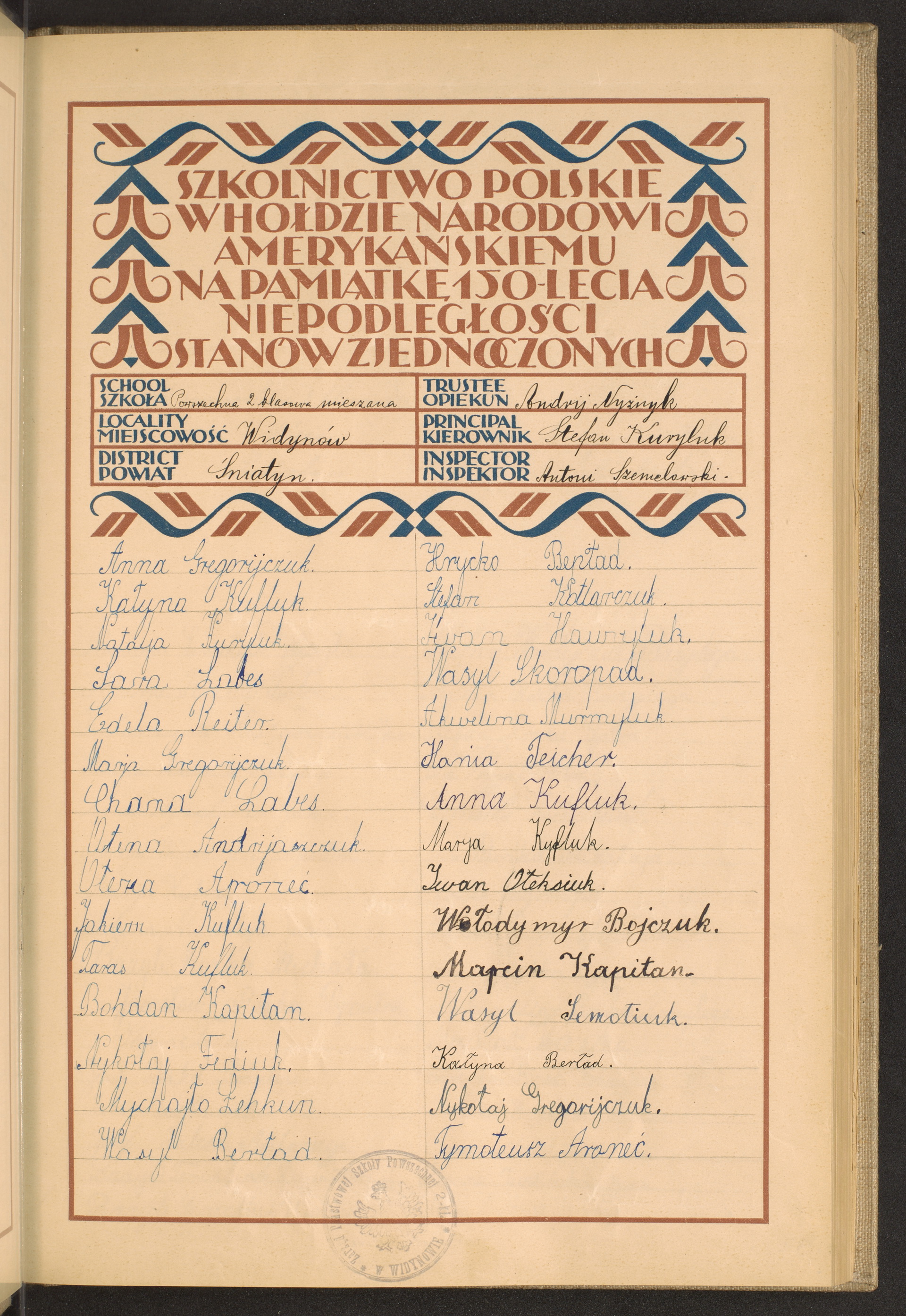 Podpis Andrij Nyżnyk na stronie nr 35 w tomie nr 80