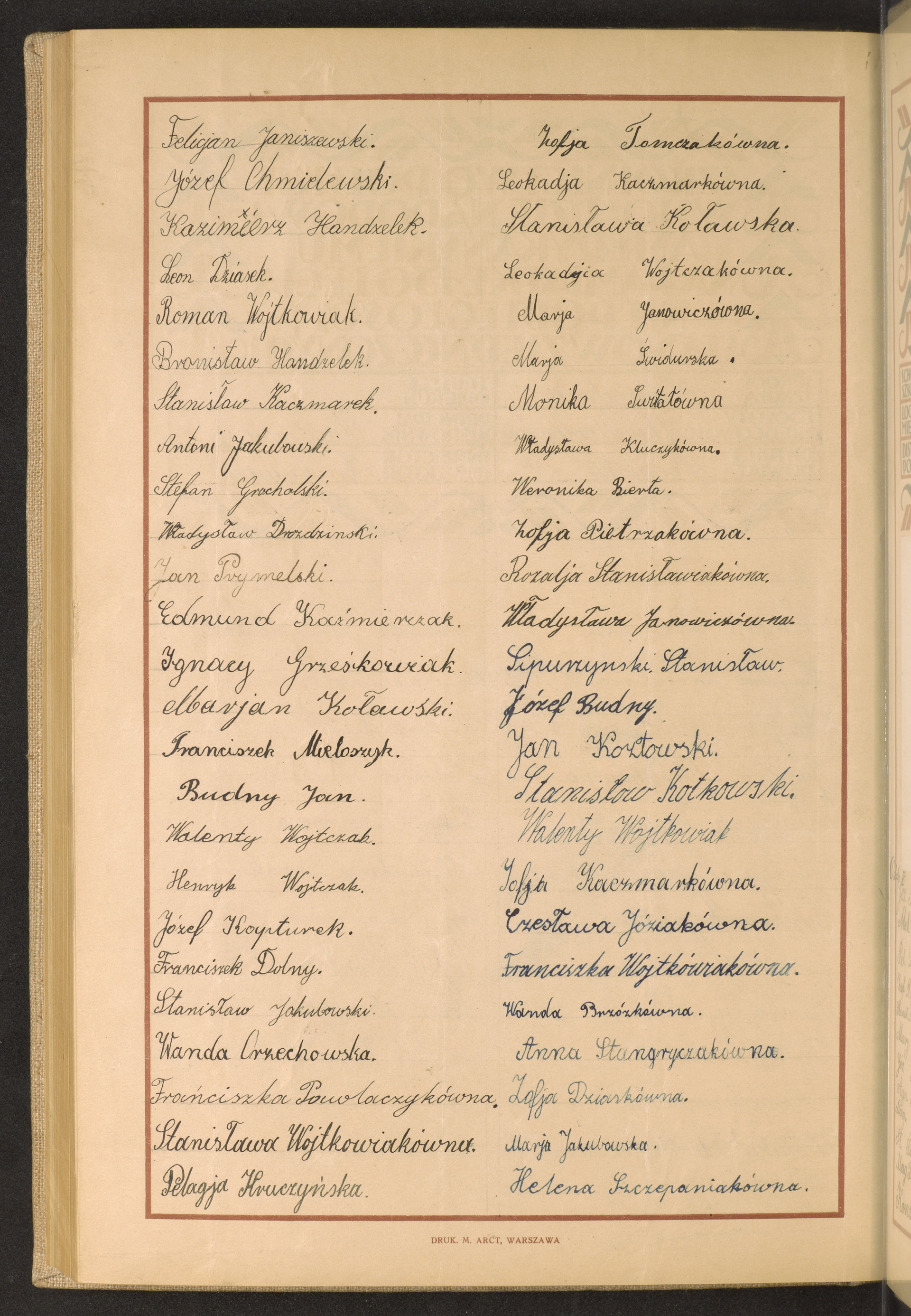 Podpis Walenty Wojtkowiak na stronie nr 275 w tomie nr 80