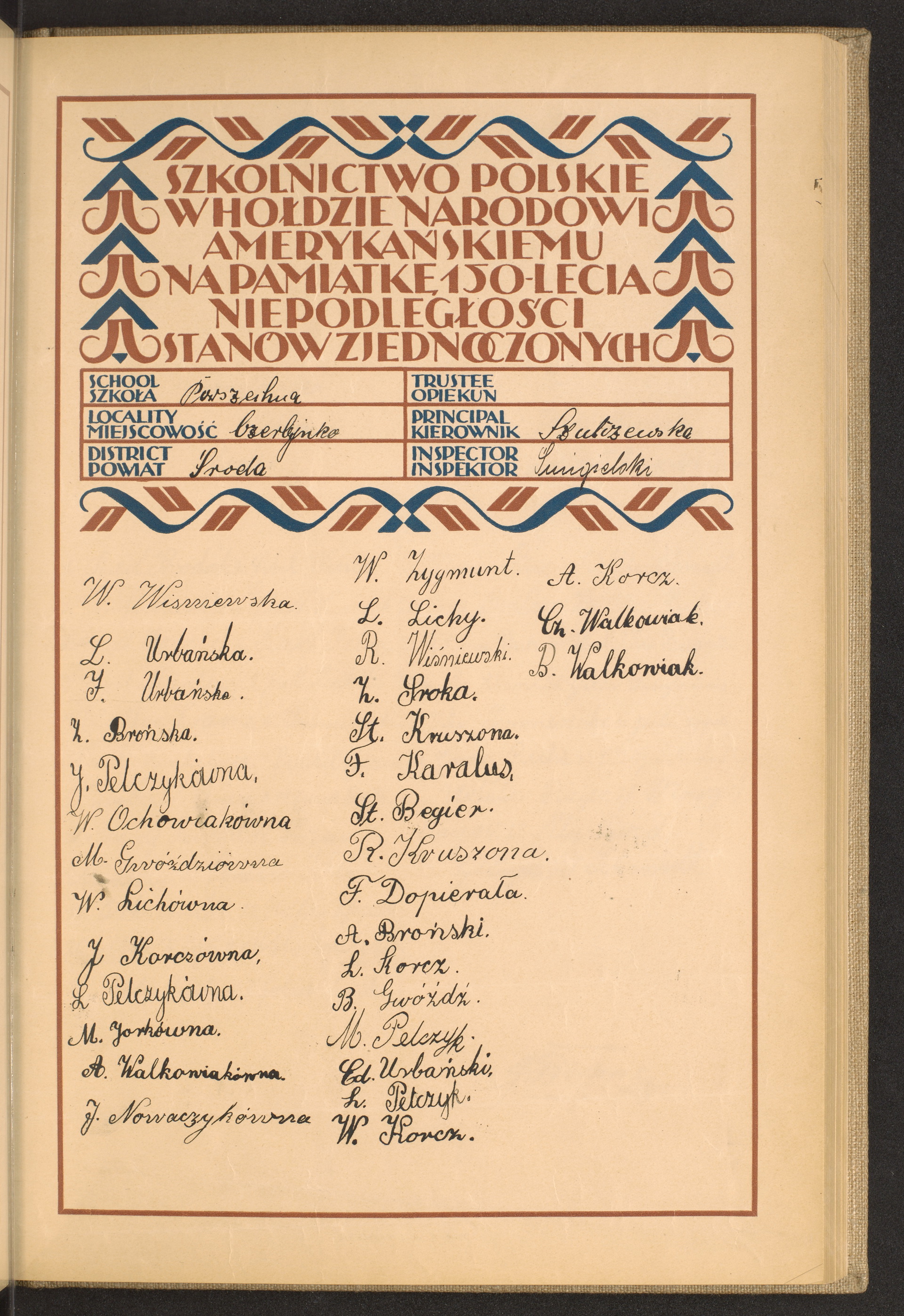 Podpis B. Walkowiak na stronie nr 79 w tomie nr 81