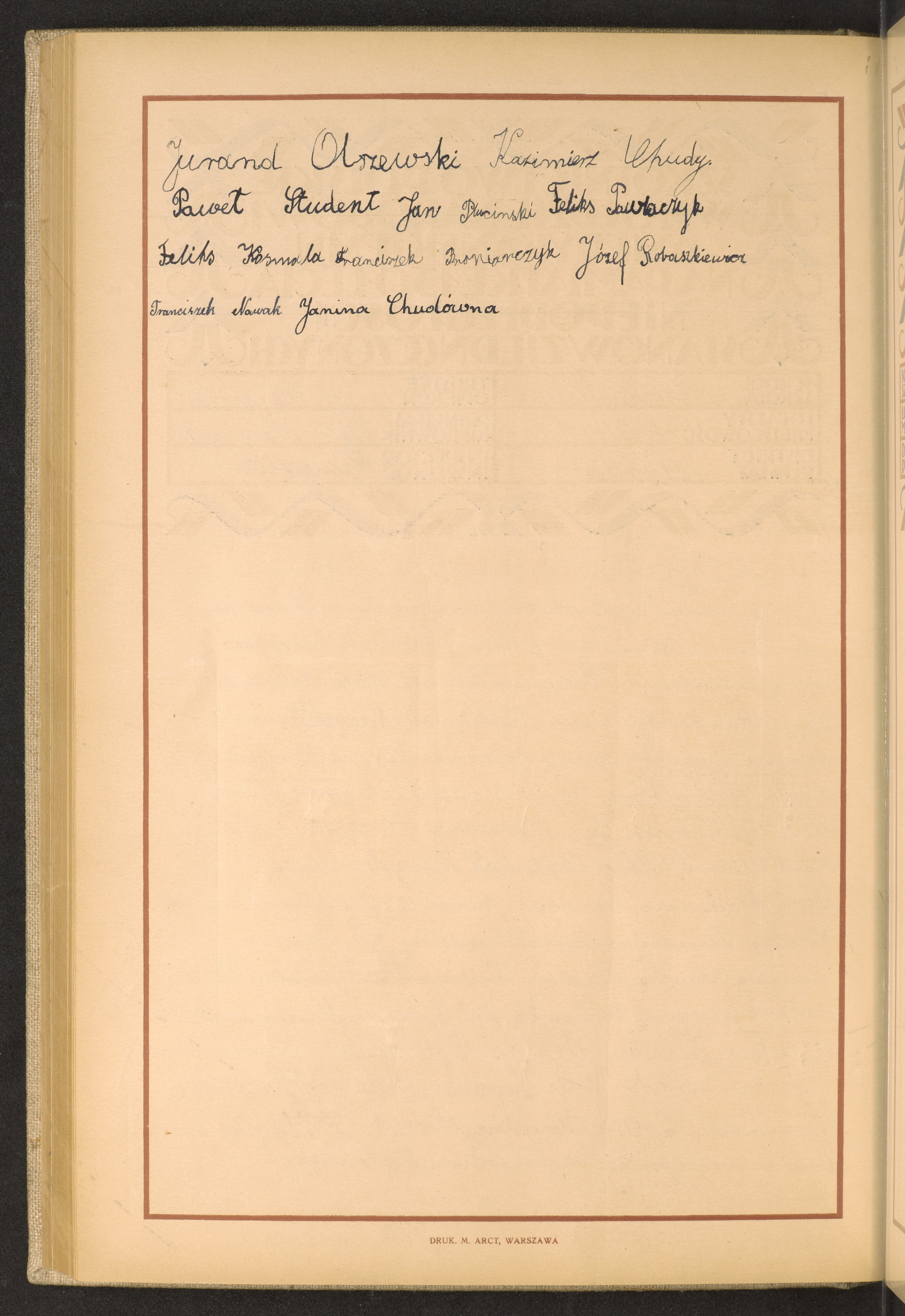 Podpis Józef Robaszkiewicz na stronie nr 210 w tomie nr 81