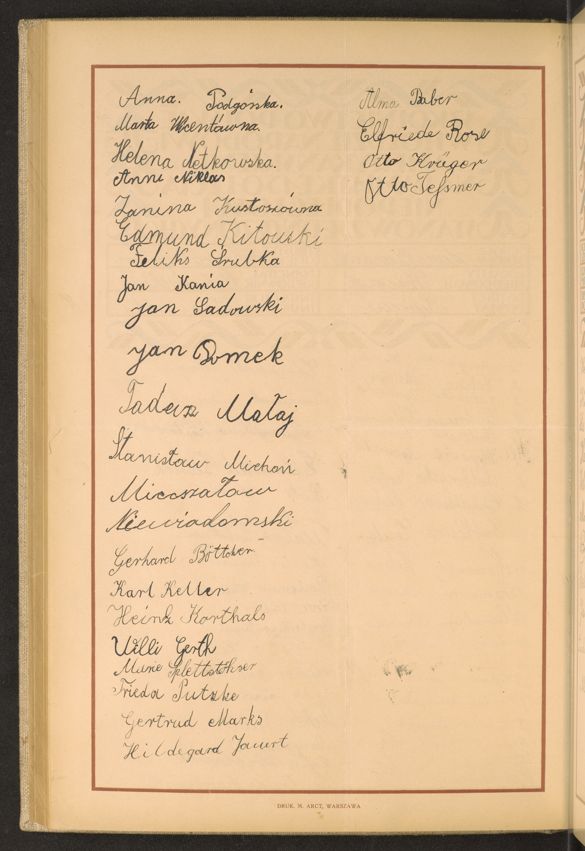 Podpis Otto Tessmer na stronie nr 220 w tomie nr 81