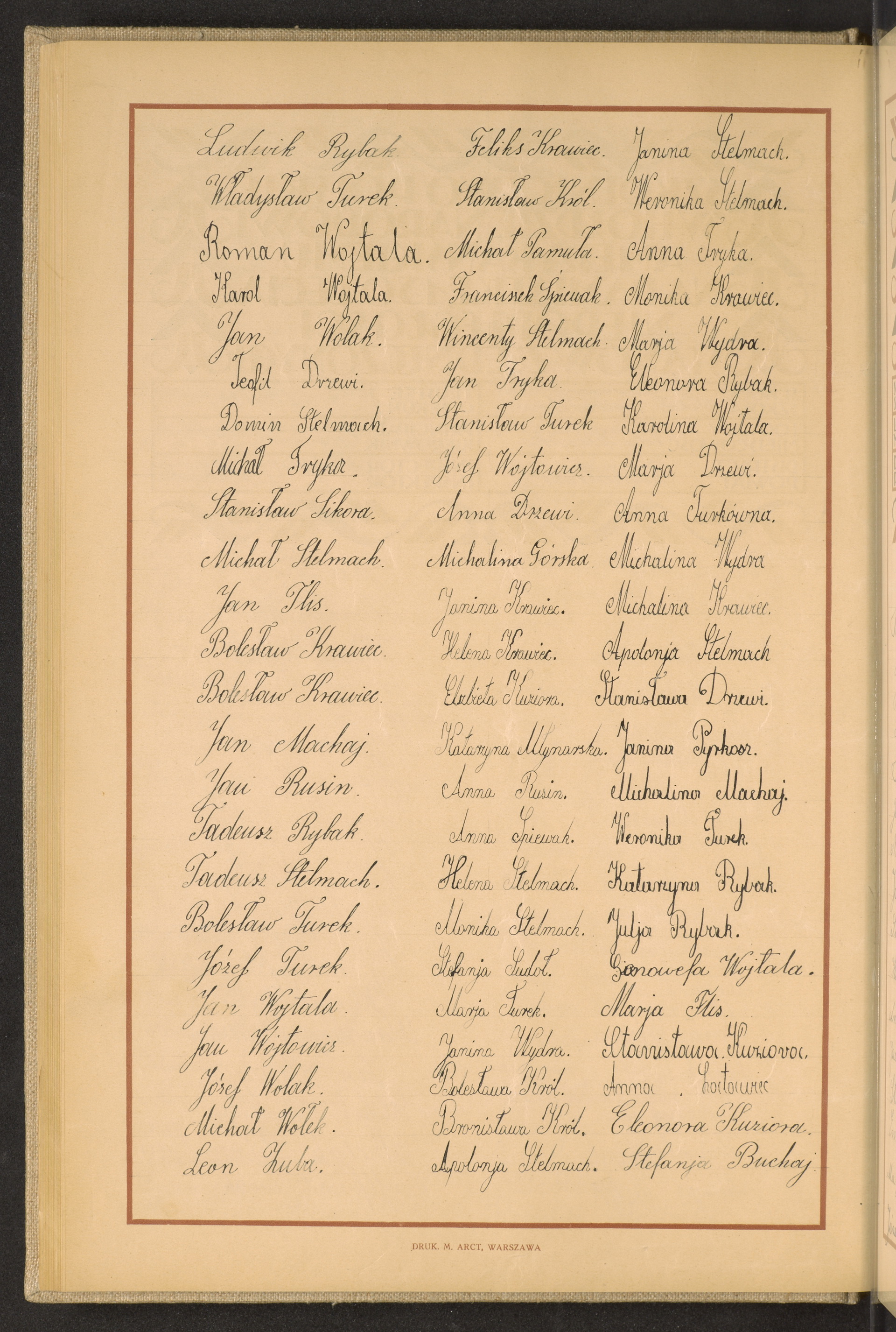 Podpis Ludwik Rybak na stronie nr 98 w tomie nr 82