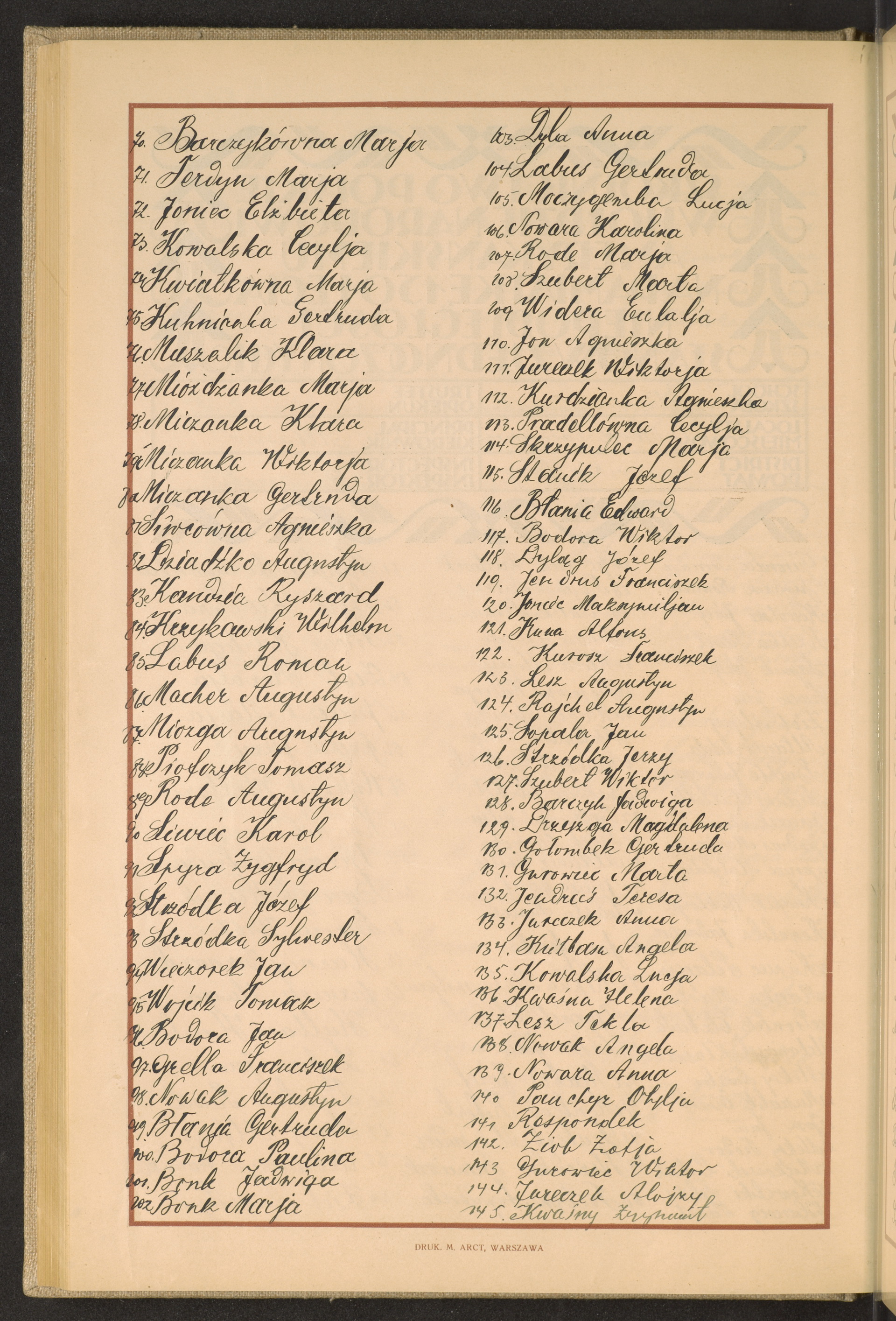 Podpis Augustyn Macher na stronie nr 160 w tomie nr 82