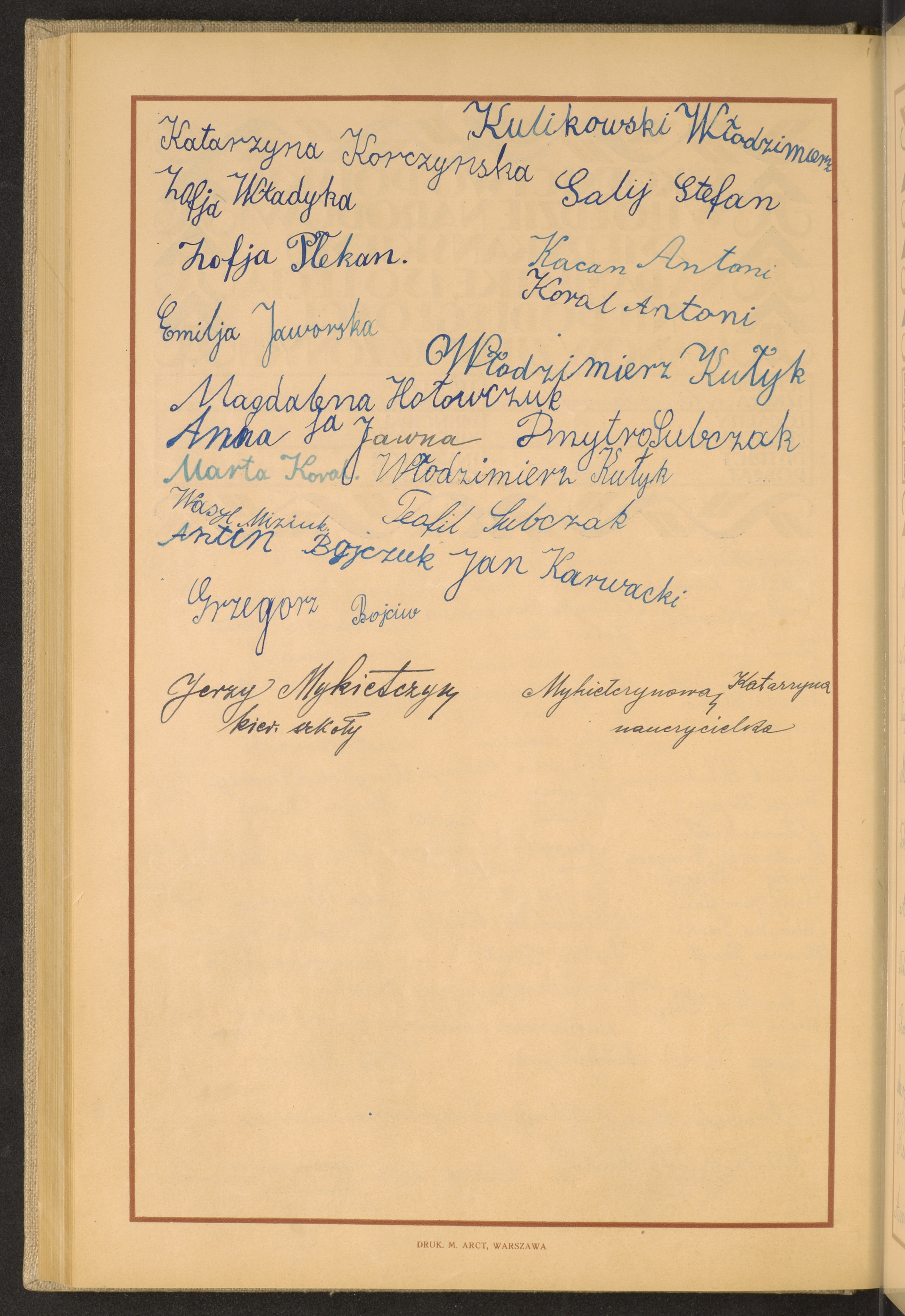 Podpis Katarzyna Korczyńska na stronie nr 204 w tomie nr 82