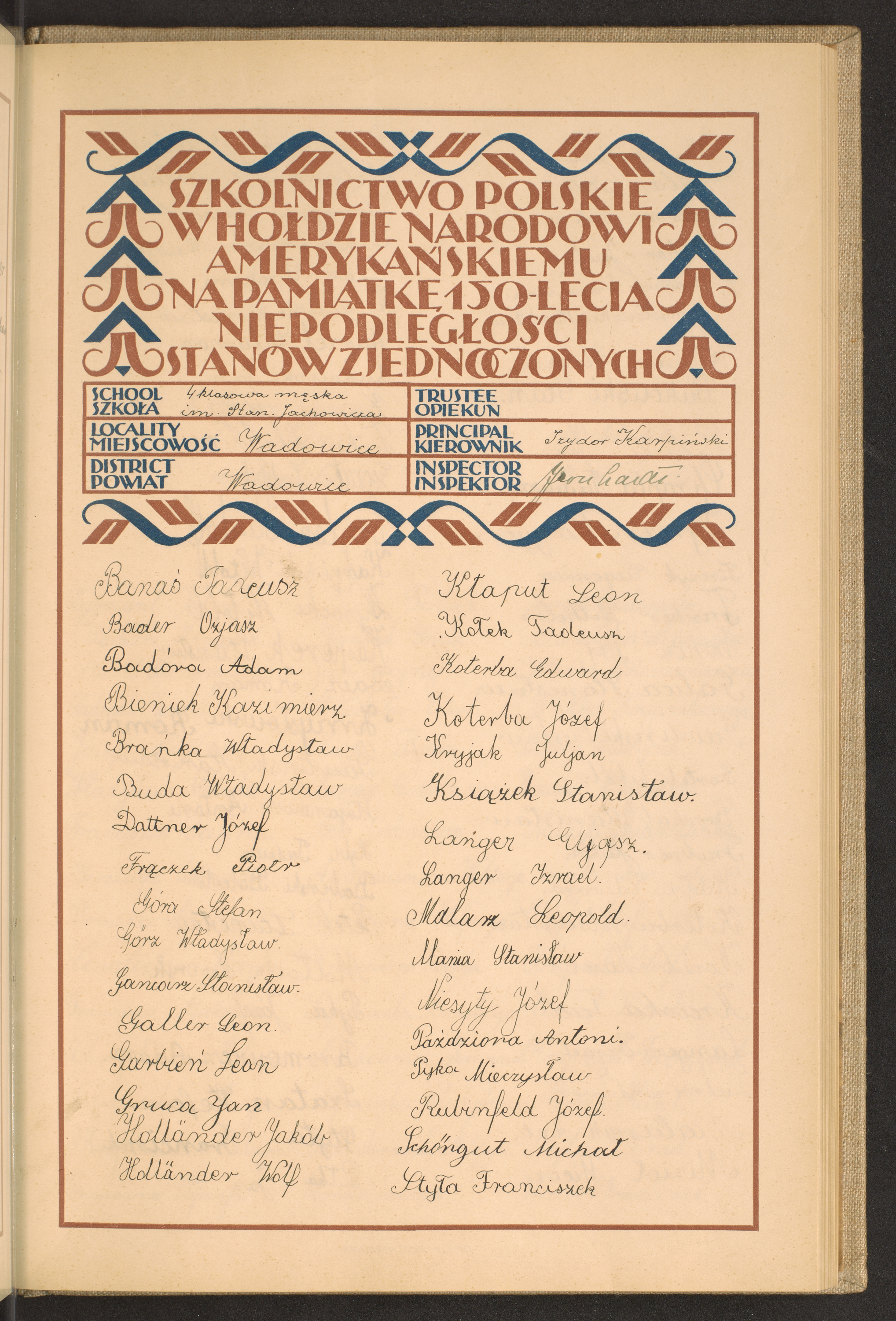 Podpis Leon Galler na stronie nr 139 w tomie nr 83