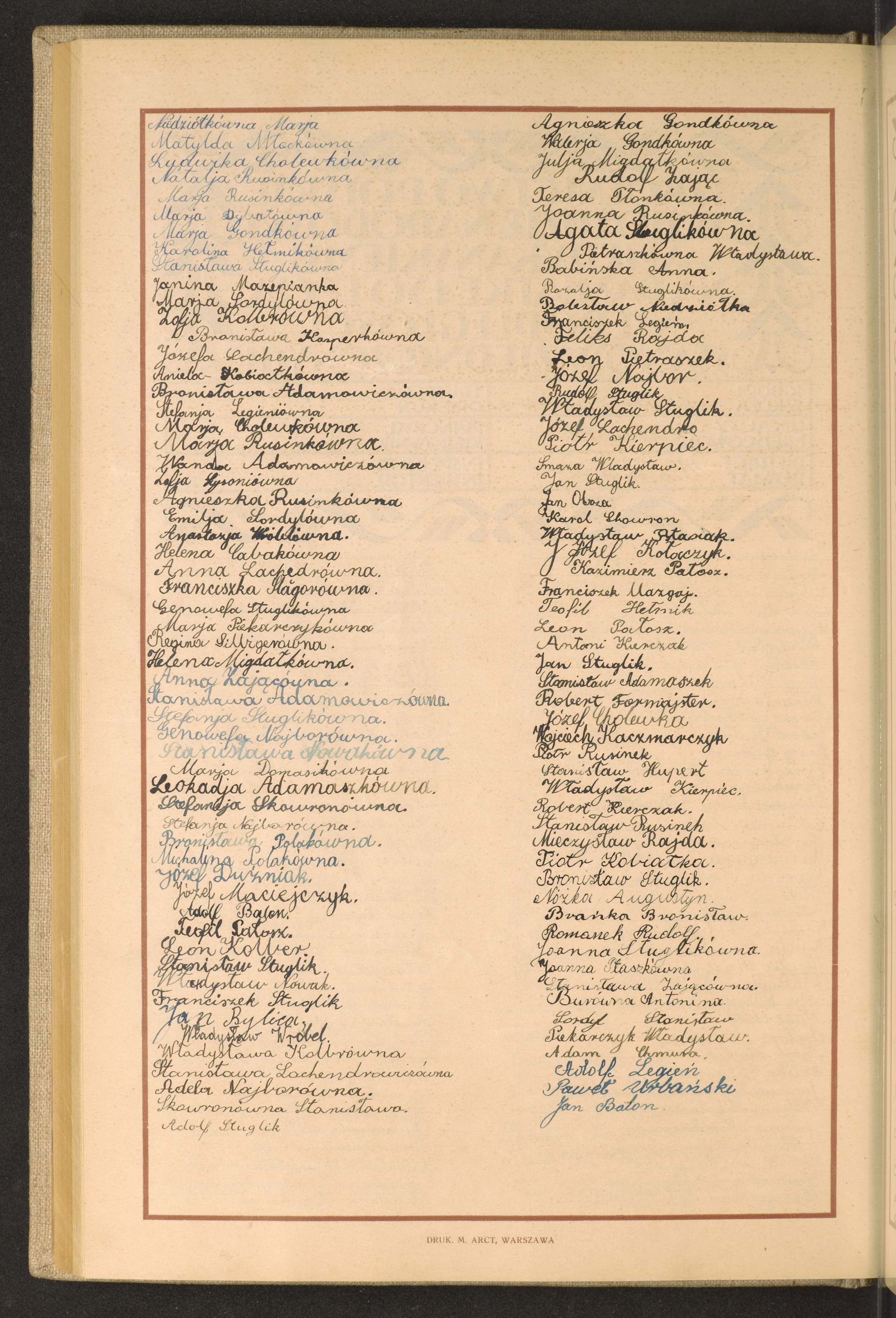 Podpis Agnieszka Gondek na stronie nr 160 w tomie nr 83