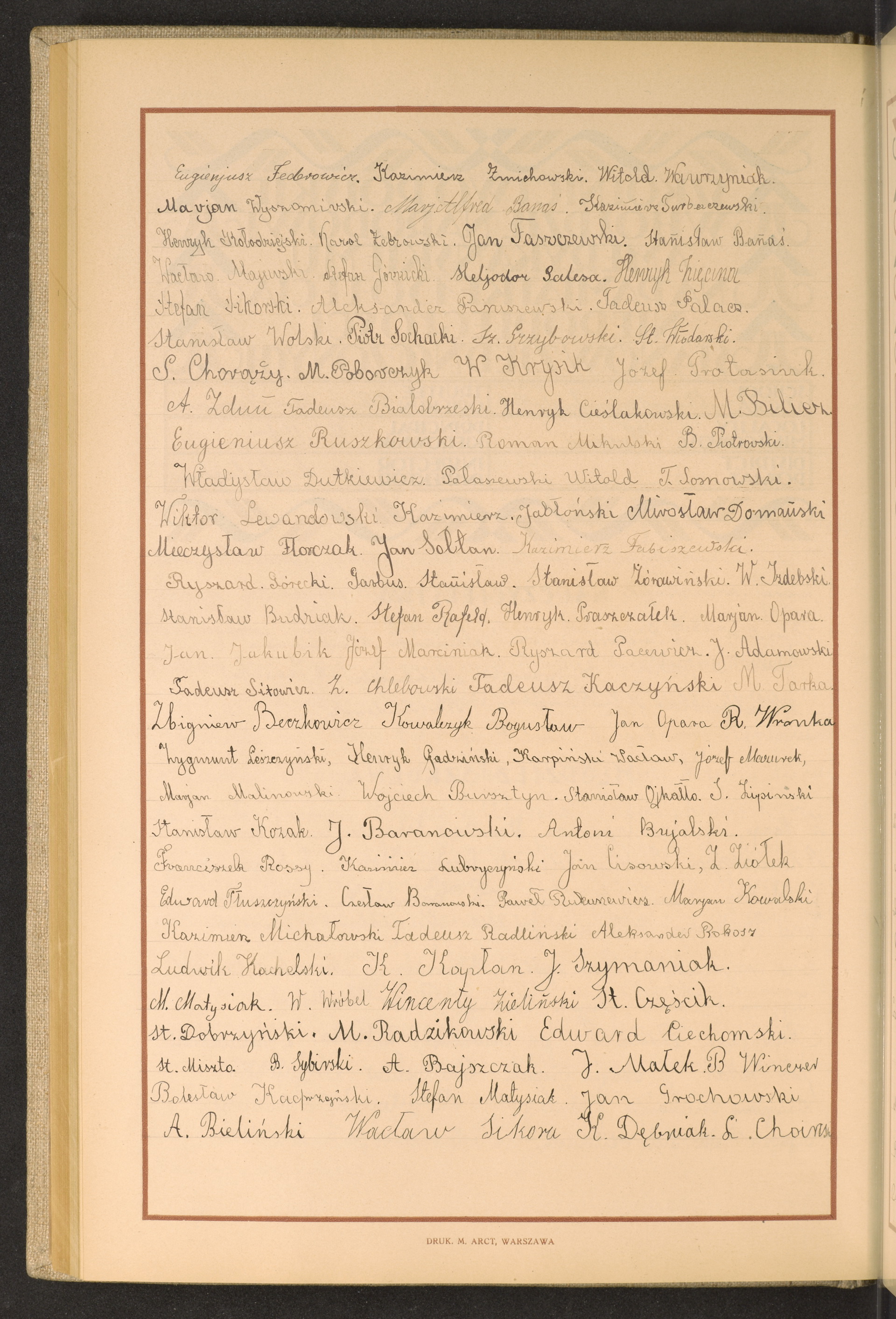 Podpis L. Choiński na stronie nr 172 w tomie nr 83