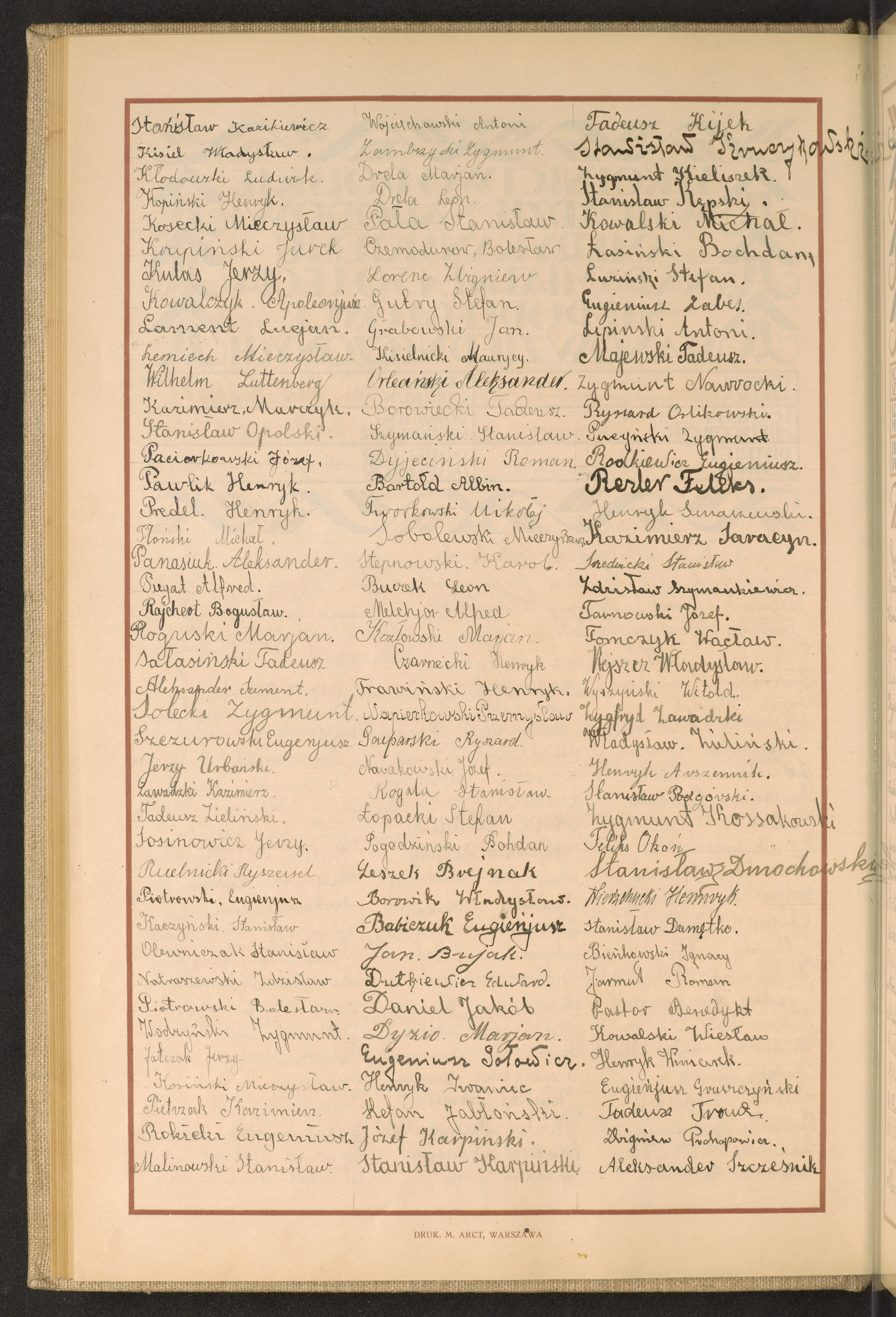 Podpis Stanisław Kazikiewicz na stronie nr 72 w tomie nr 84