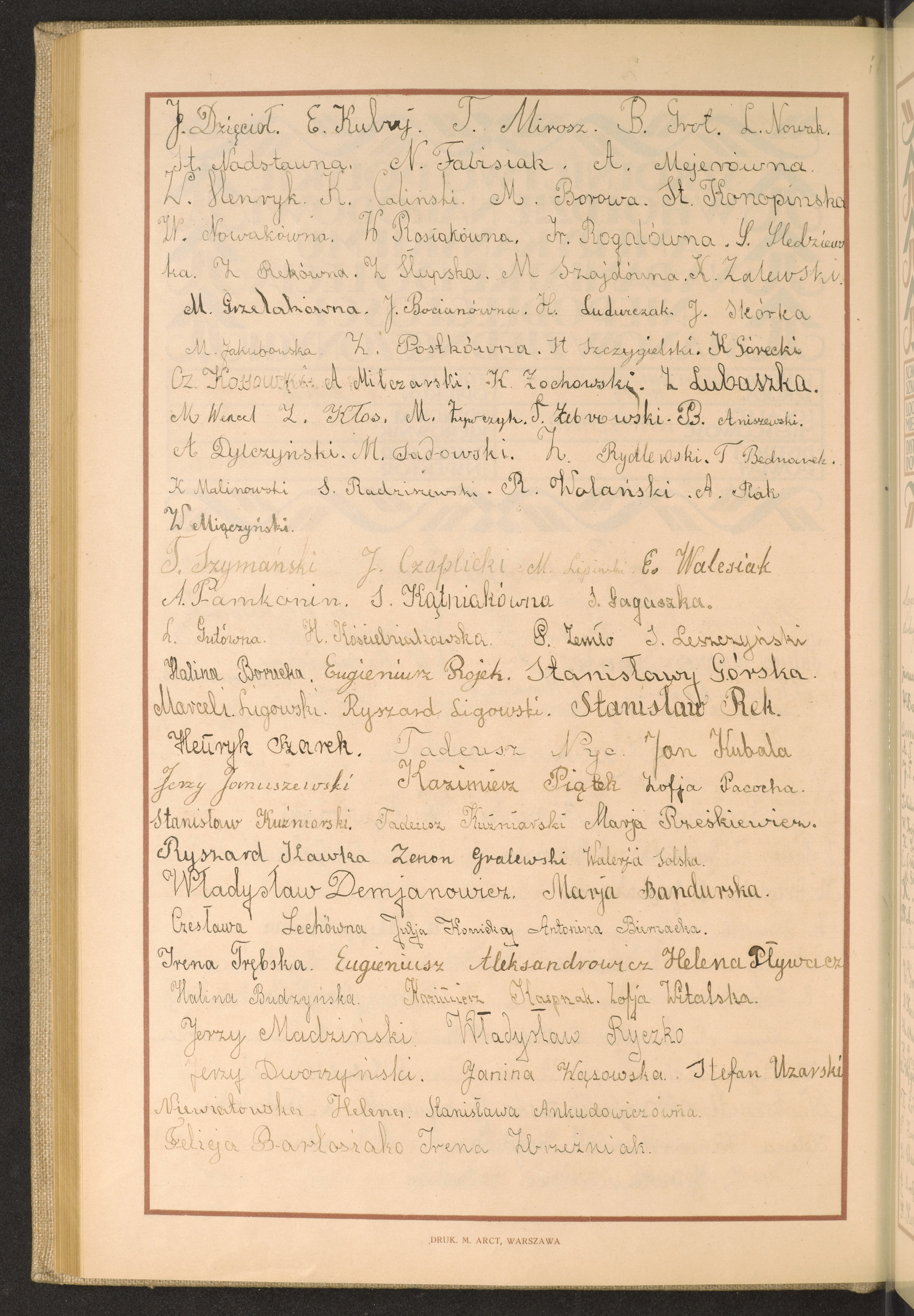 Podpis Irena Zbrzeźniak na stronie nr 158 w tomie nr 84