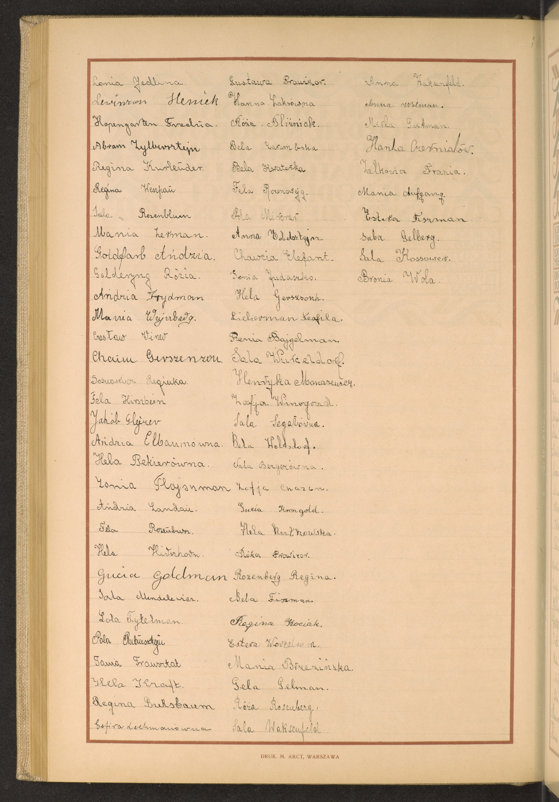 Podpis Bronisława Wola na stronie nr 252 w tomie nr 84