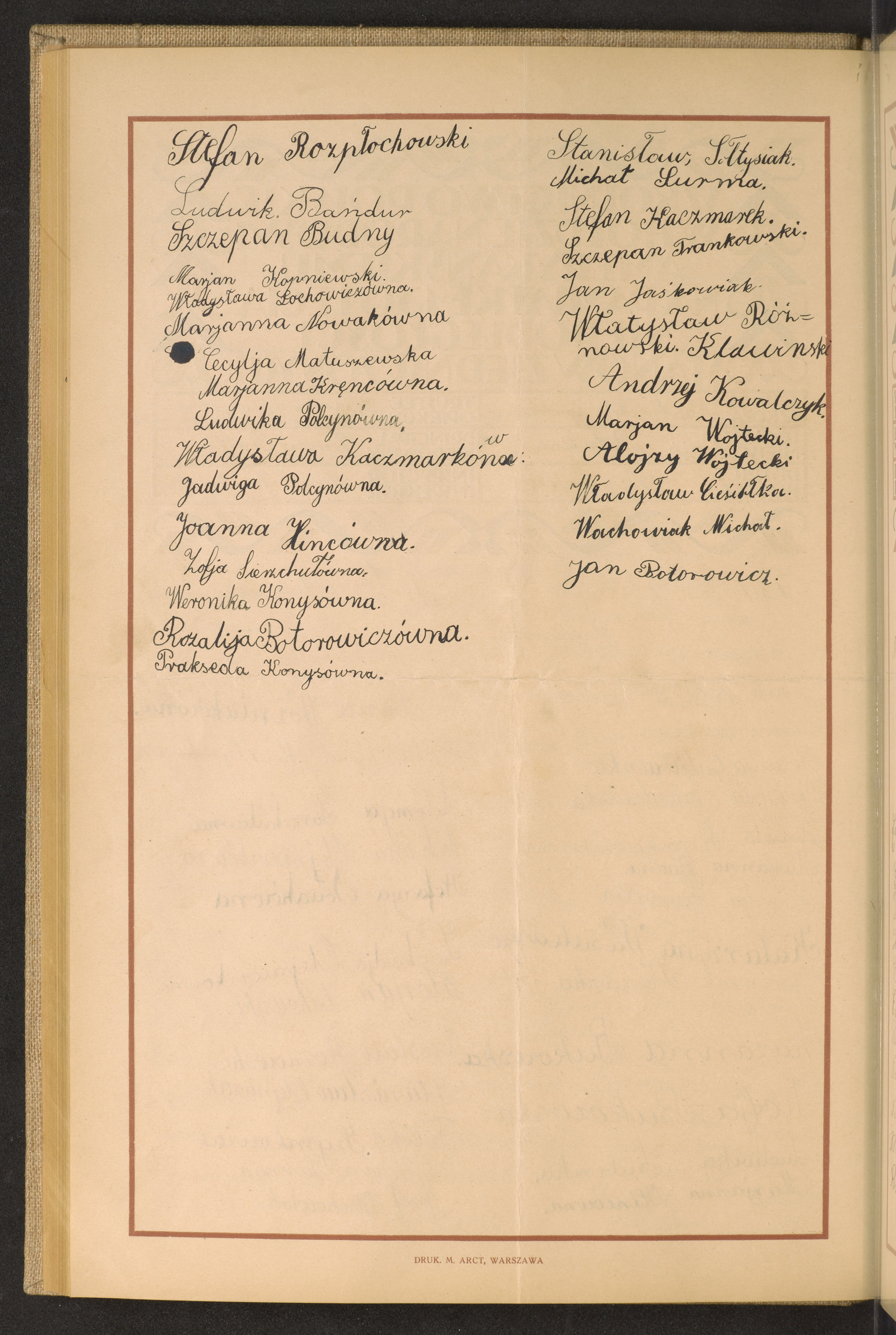 Podpis Stefan Rozpłochowski na stronie nr 134 w tomie nr 86