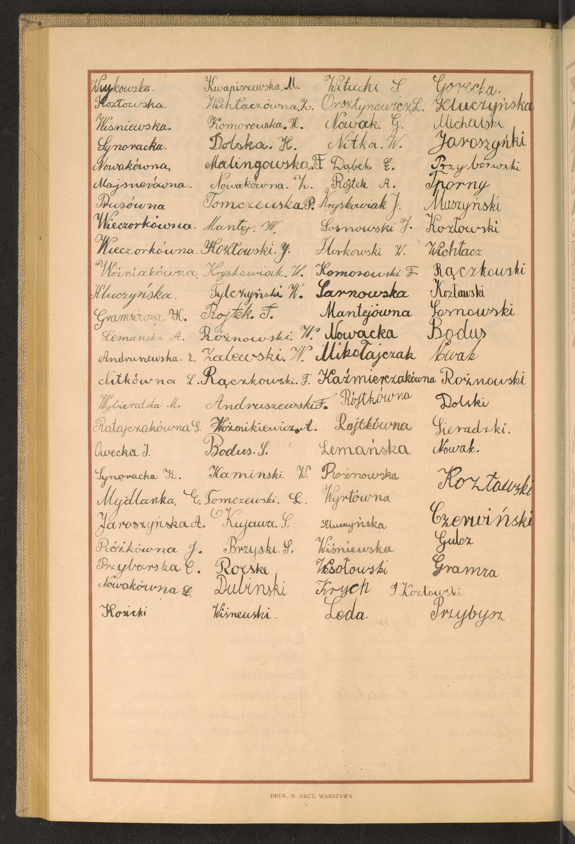 Podpis  Przybysz na stronie nr 200 w tomie nr 86