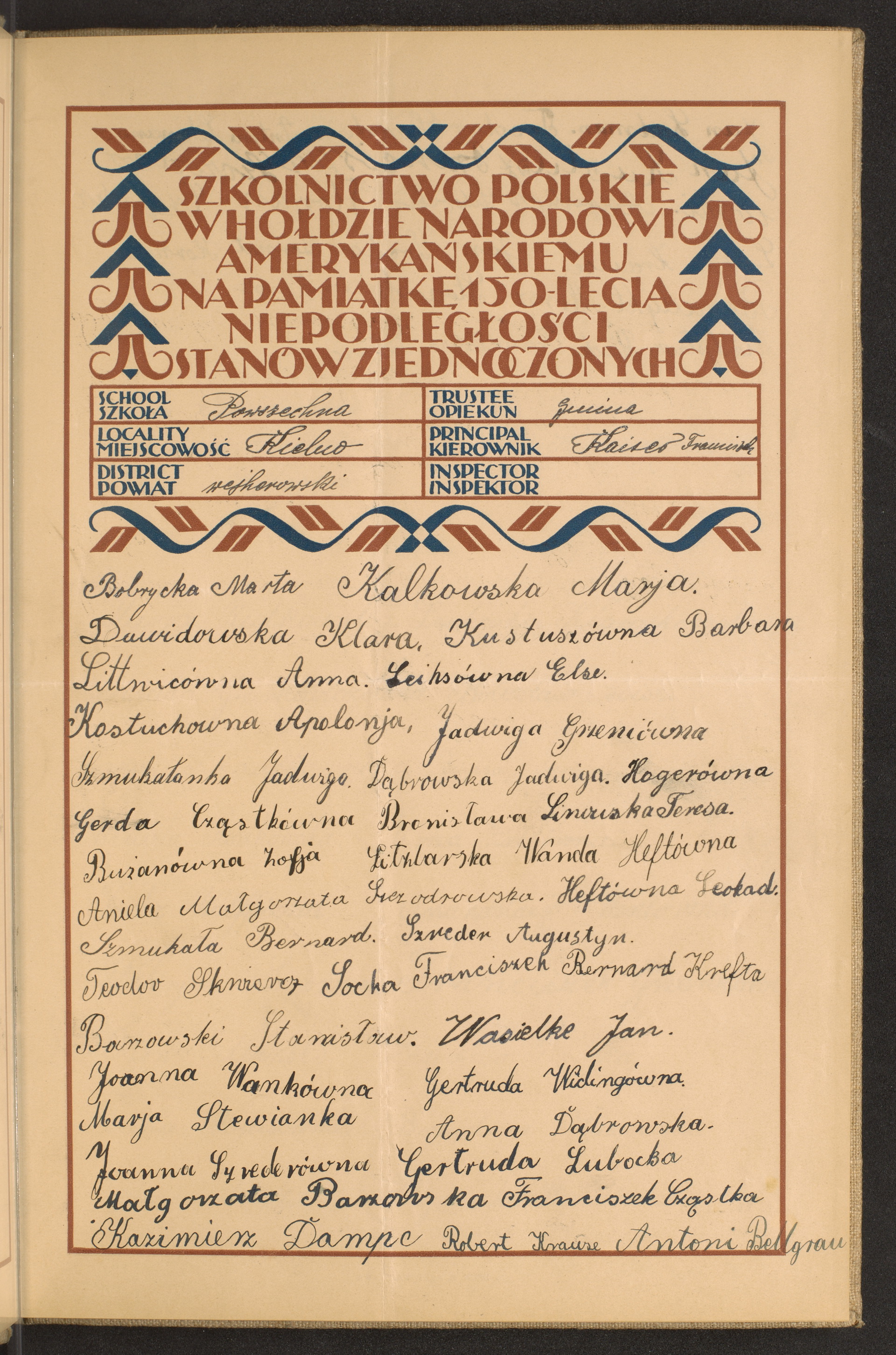 Podpis Antoni Bellgrau na stronie nr 27 w tomie nr 87