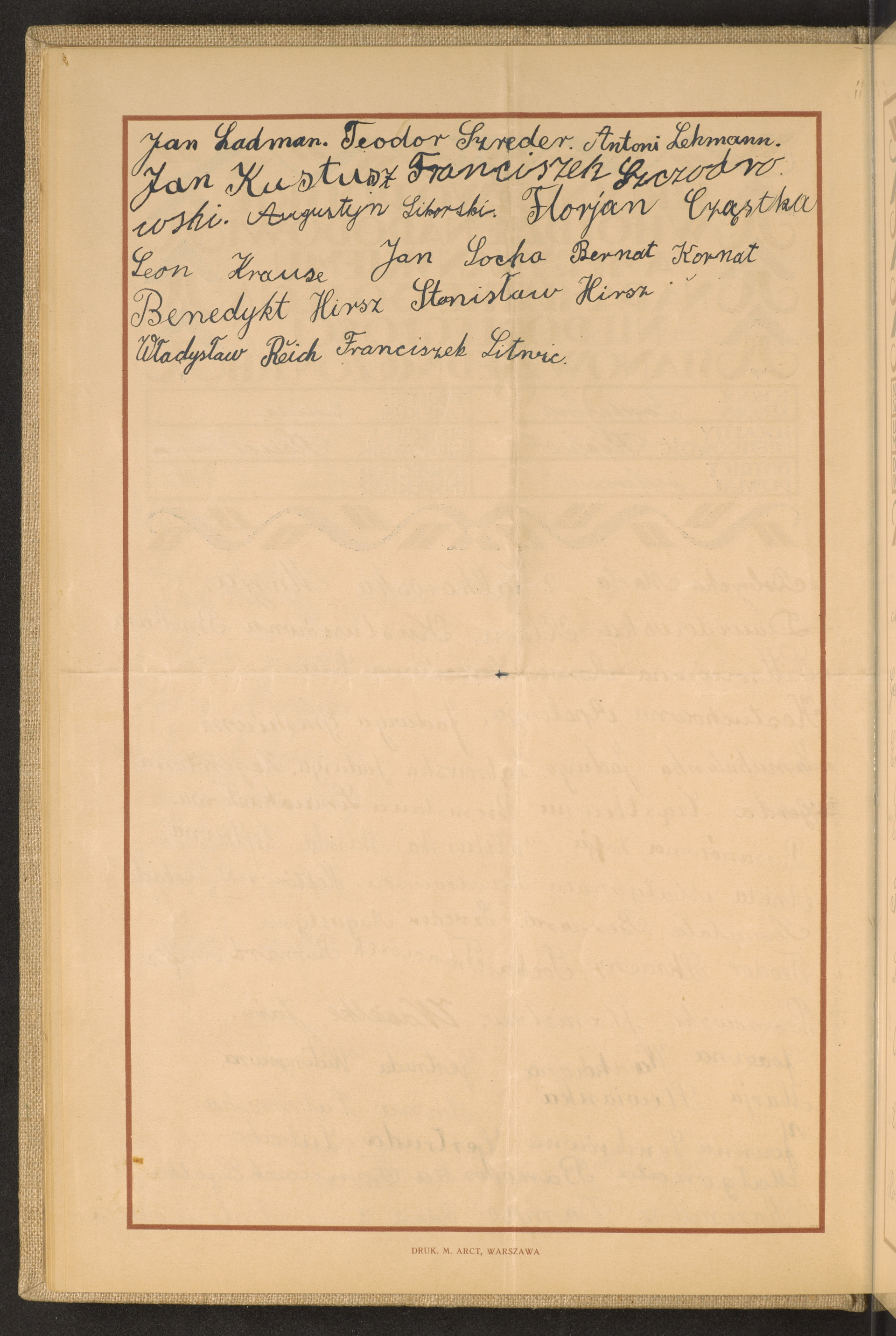 Podpis Franciszek Litwic na stronie nr 28 w tomie nr 87