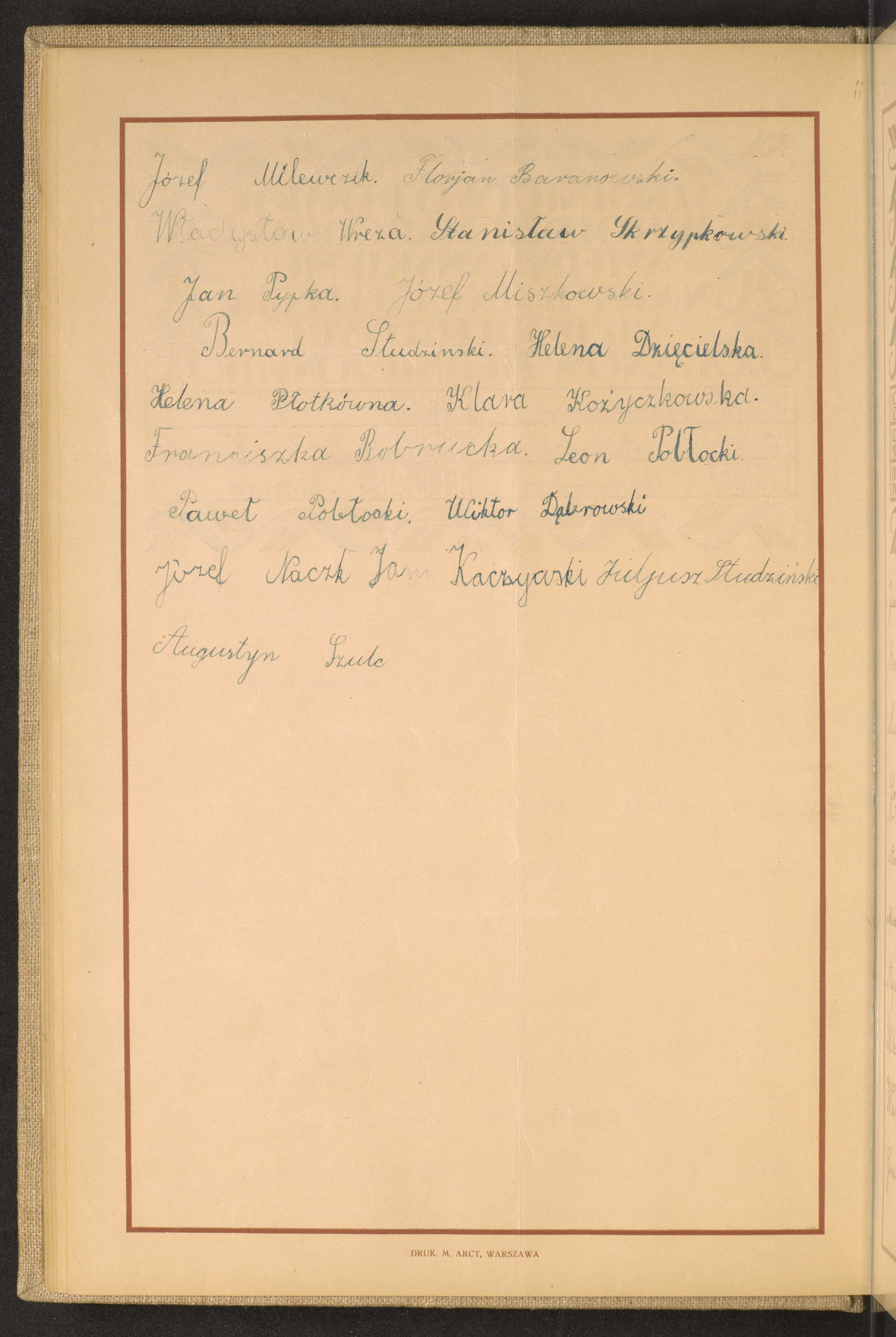 Podpis Augustyn Szulc na stronie nr 32 w tomie nr 87