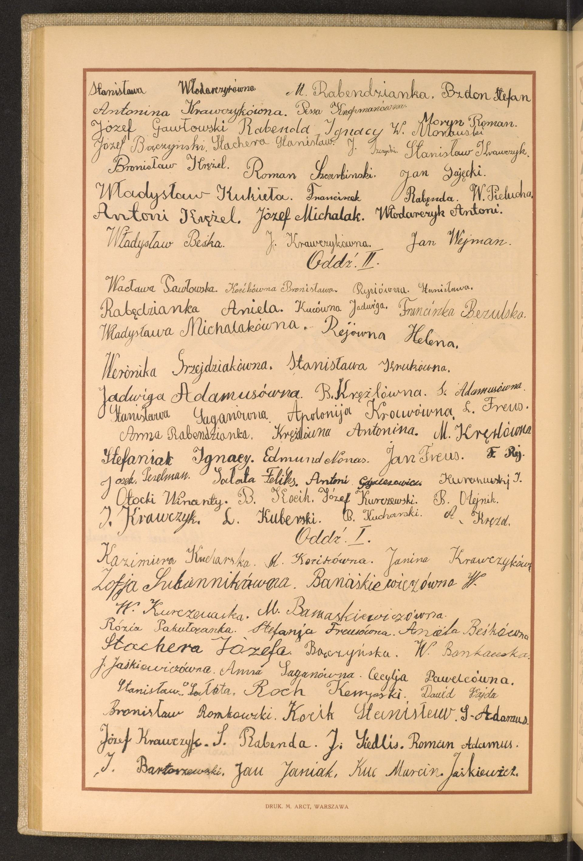 Podpis Stanisława Włodarczyk na stronie nr 82 w tomie nr 88