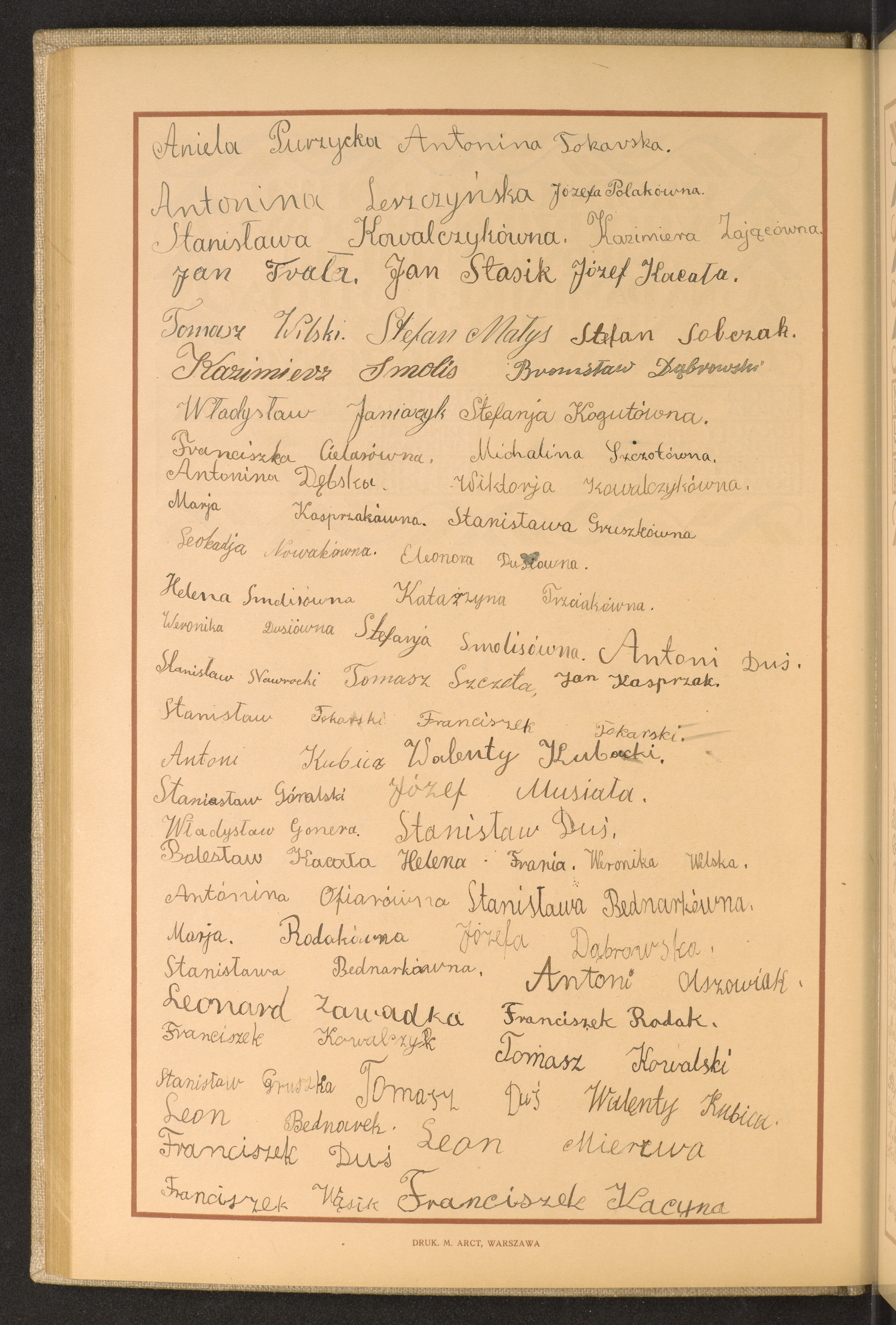 Podpis Stefania Kogut na stronie nr 110 w tomie nr 88