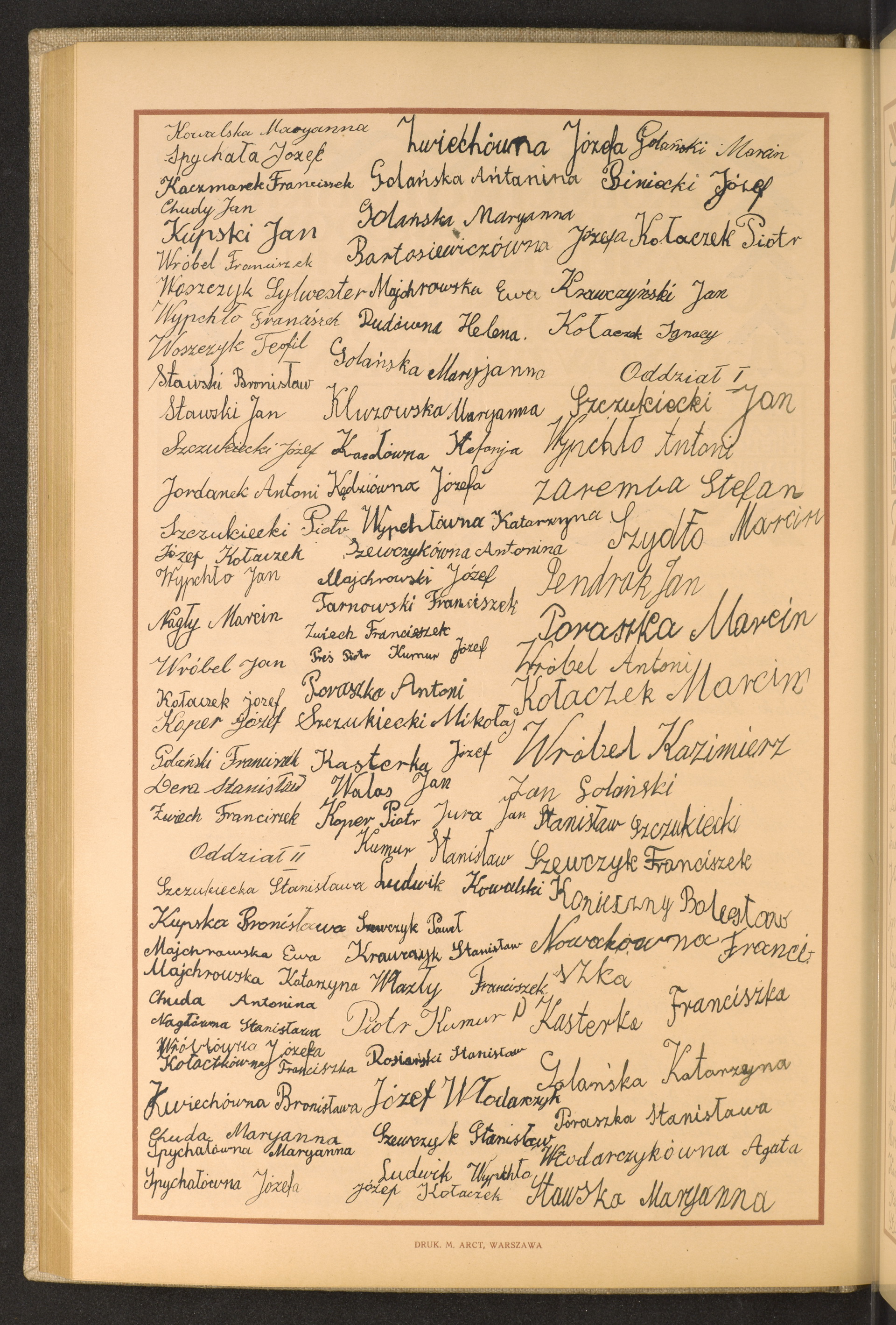 Podpis Marianna Kowalska  na stronie nr 156 w tomie nr 88