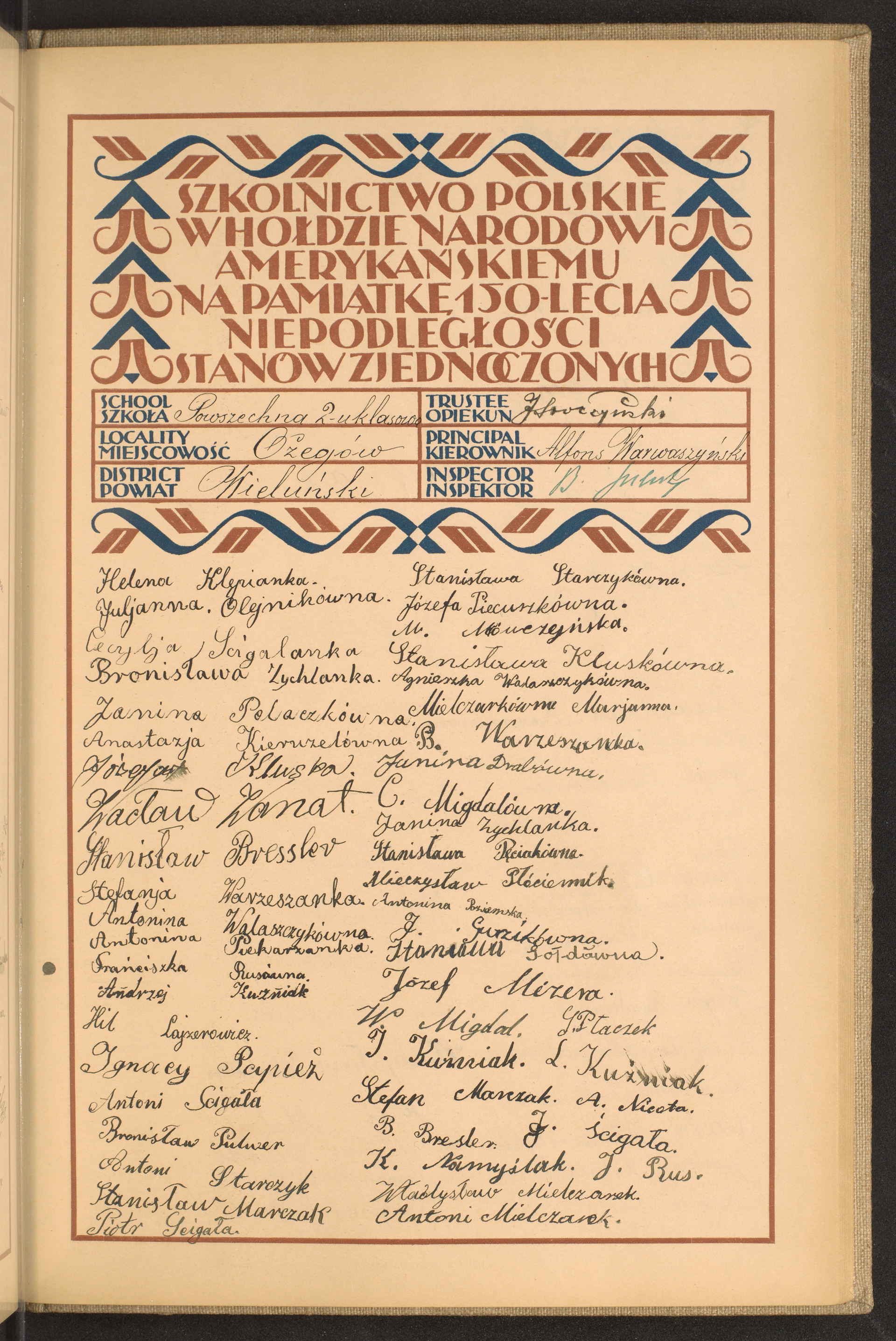 Podpis Stanisława Starczyk na stronie nr 213 w tomie nr 88