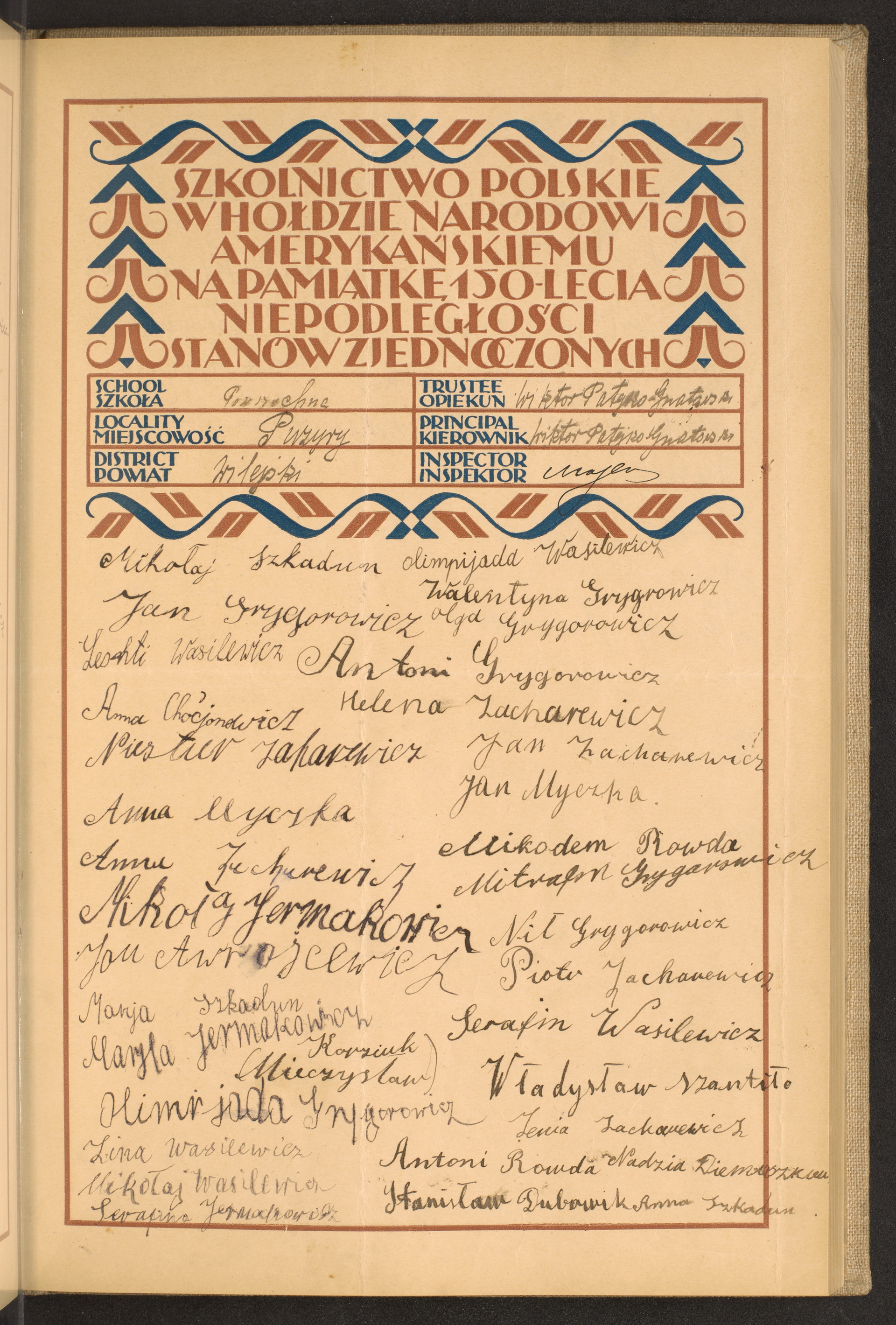 Podpis Wiktor Patejko-Gnatowski na stronie nr 71 w tomie nr 89