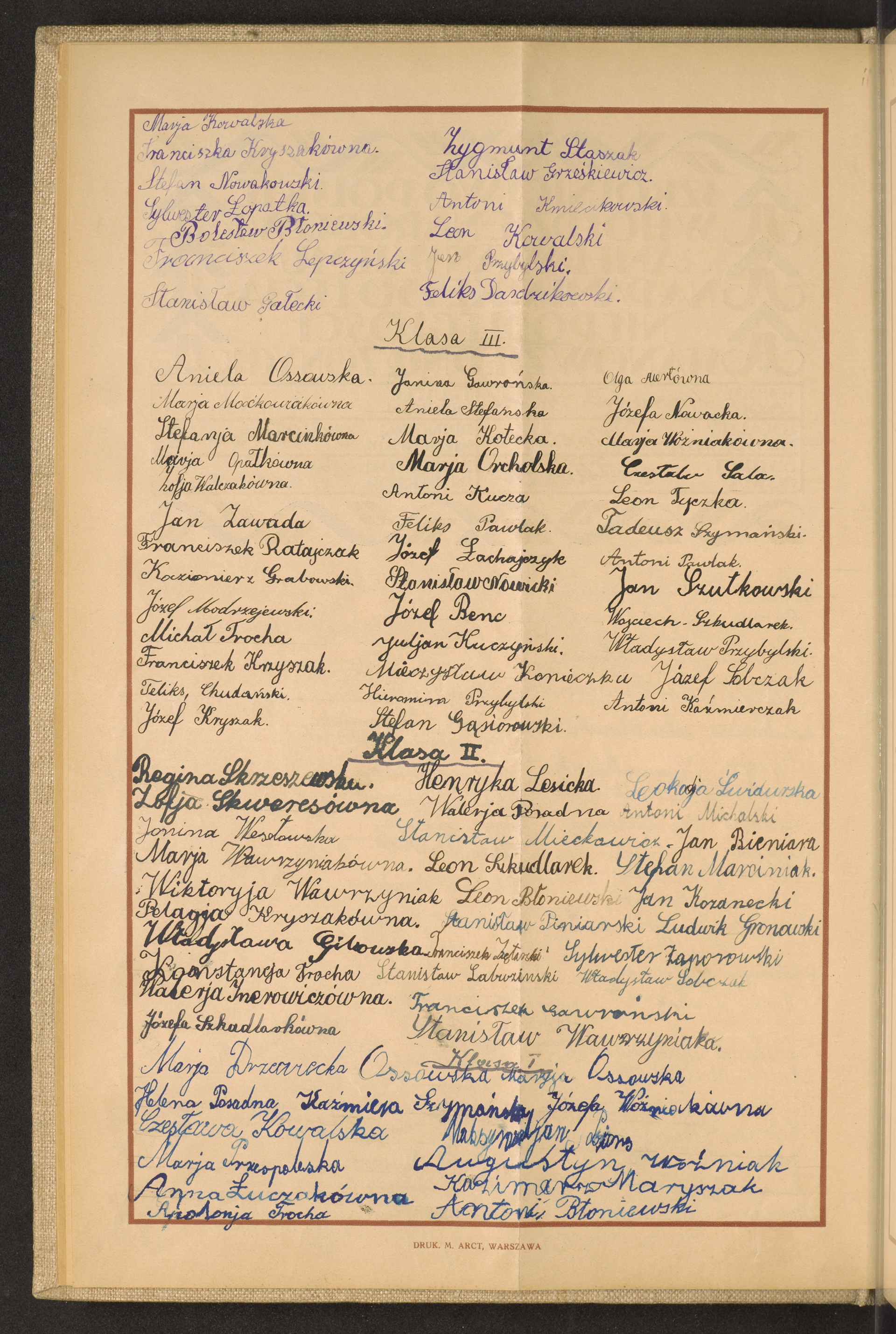 Podpis Apolonia Trocha na stronie nr 34 w tomie nr 90