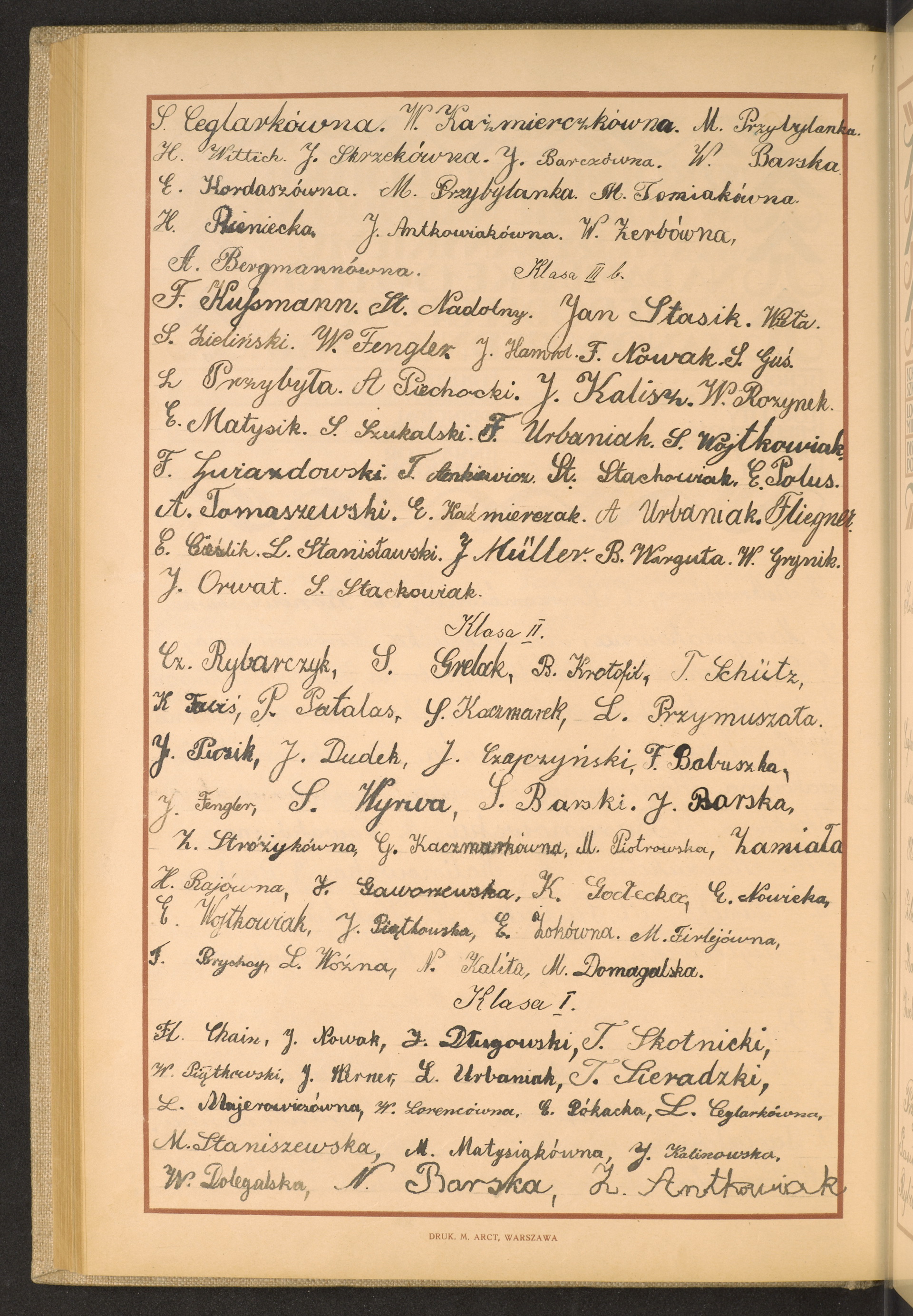 Podpis S. Ceglarek na stronie nr 190 w tomie nr 90