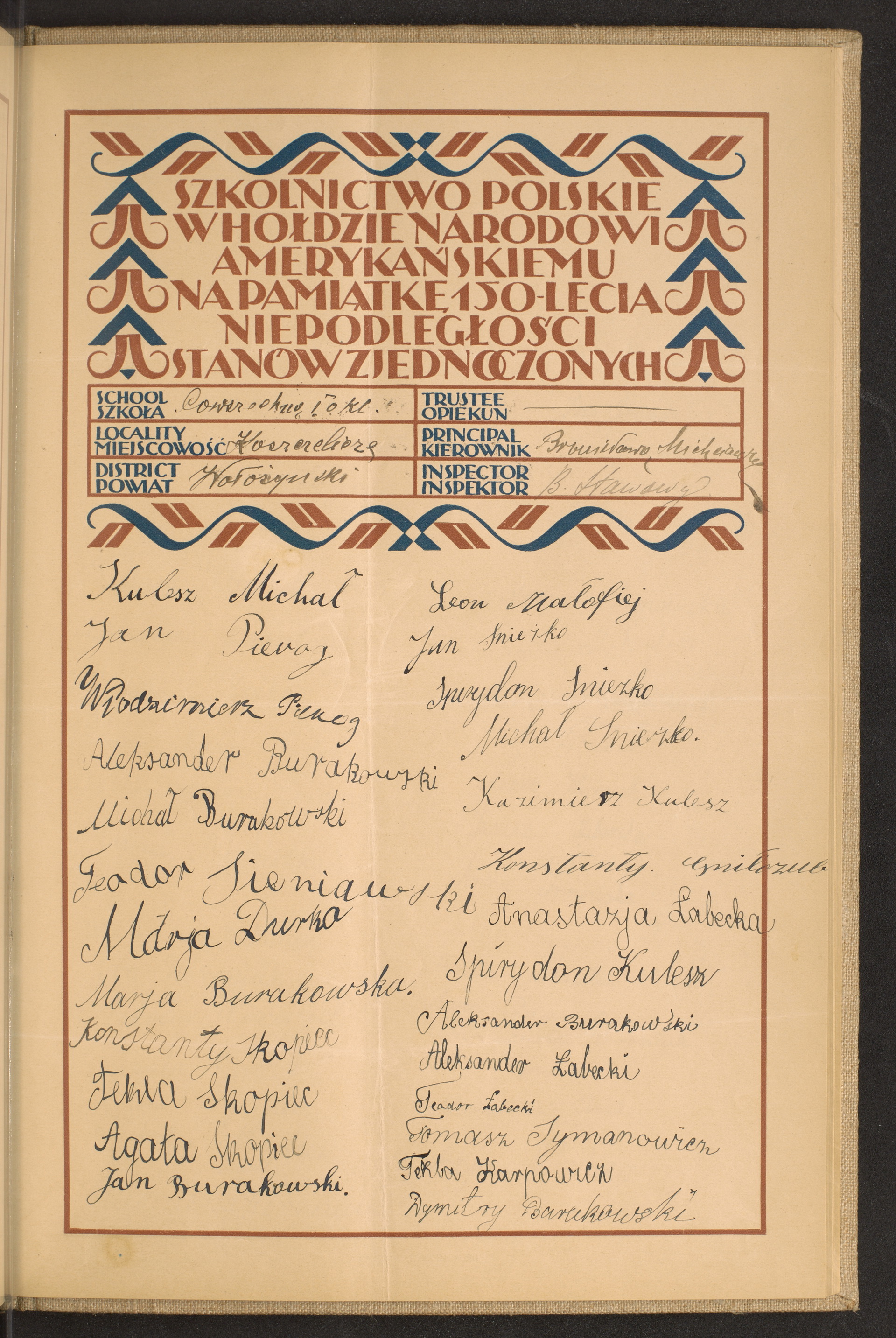 Podpis Bronisława nieczytelny podpis na stronie nr 201 w tomie nr 91