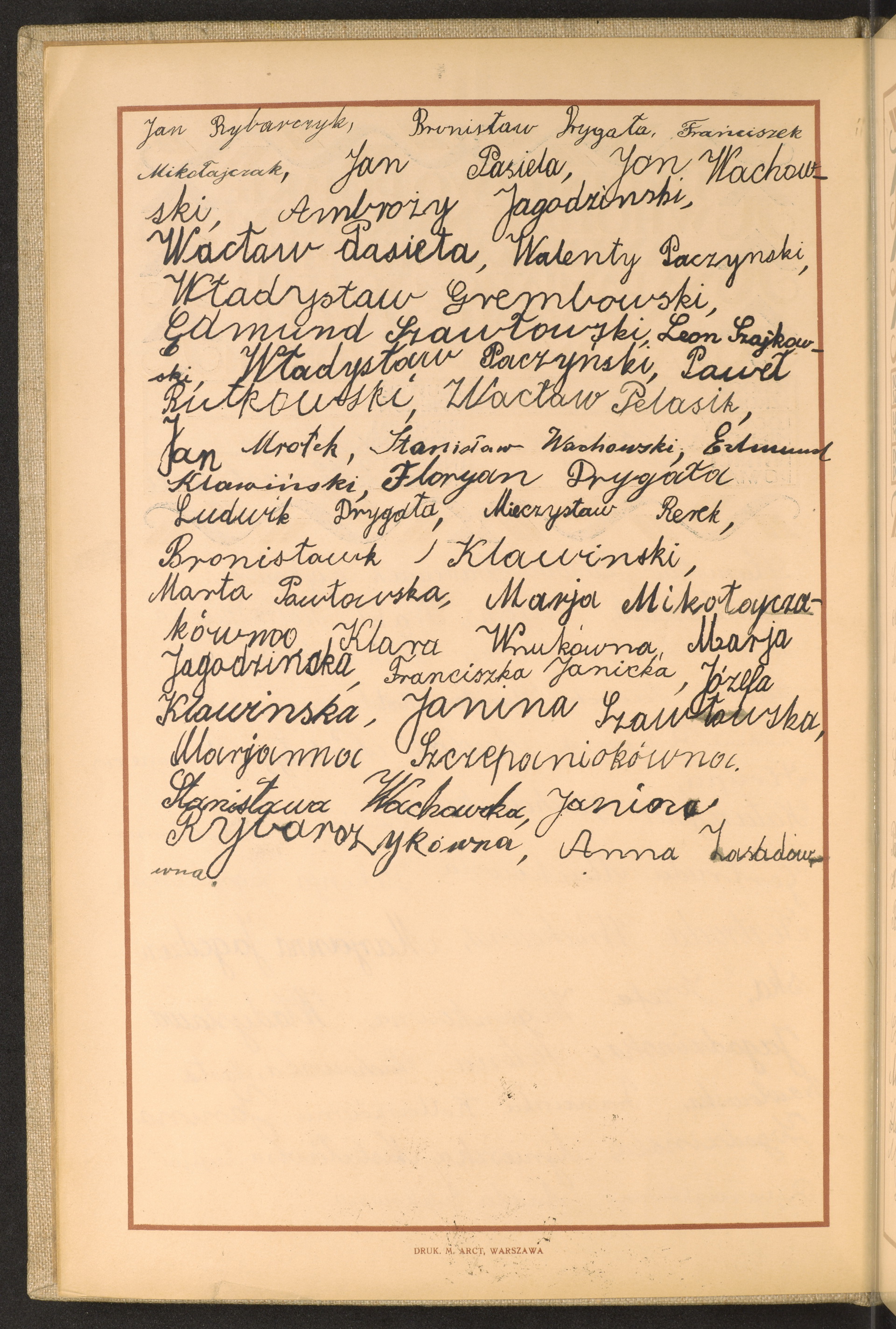 Podpis Anna Zasada na stronie nr 8 w tomie nr 92