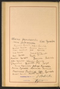 Podpis Cecylia Garbowska na stronie nr 134 w tomie nr 92