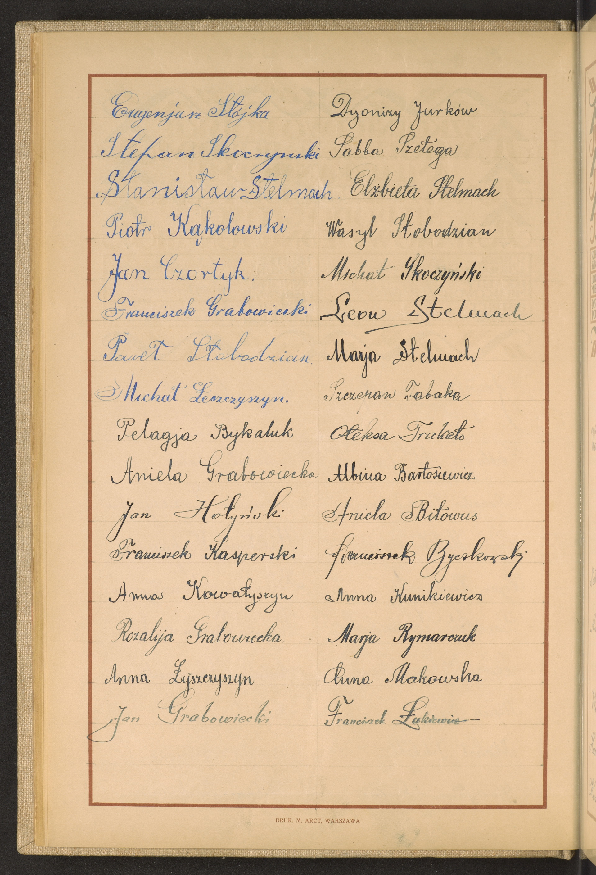 Podpis Eugeniusz Stójka na stronie nr 36 w tomie nr 93