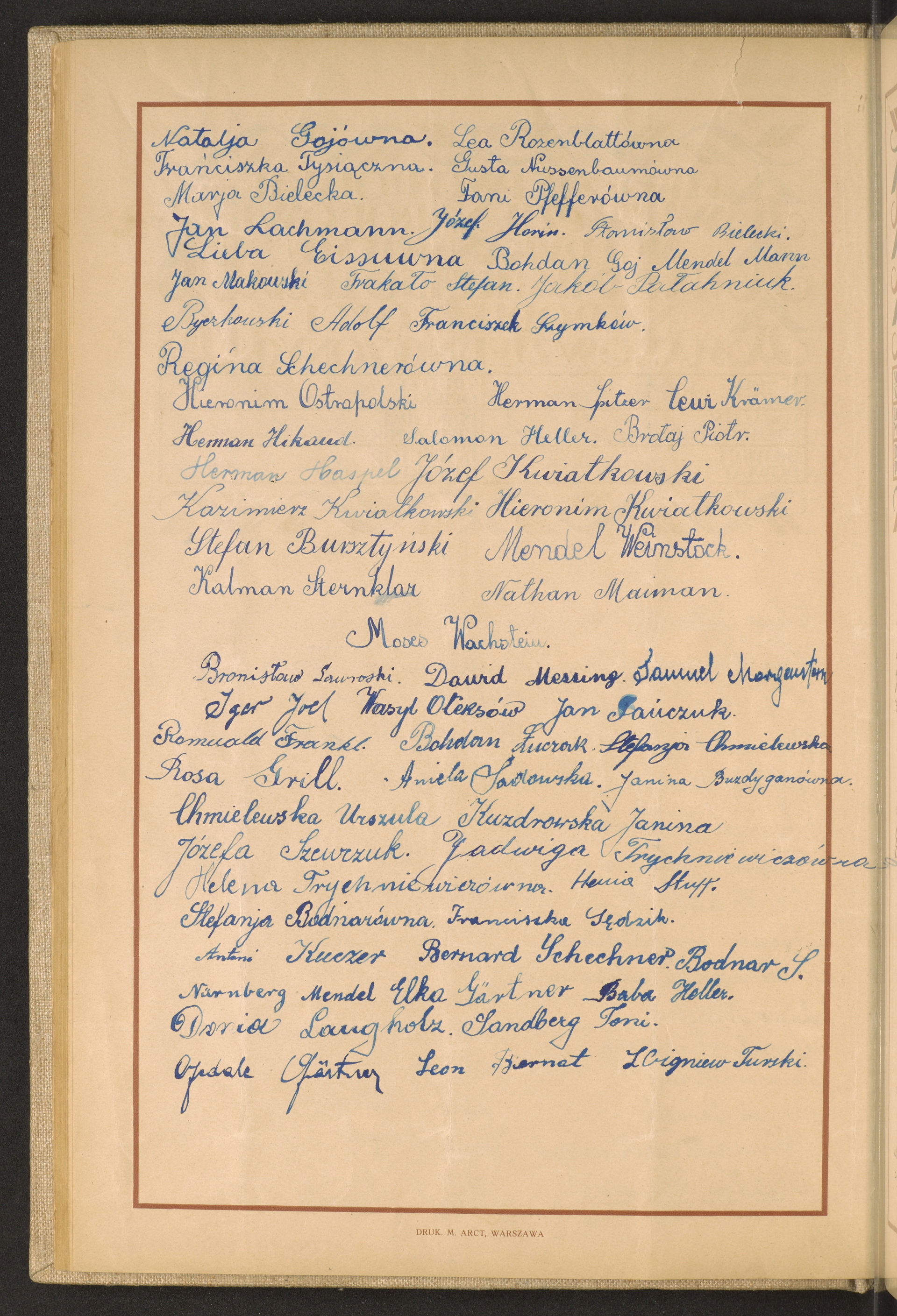 Podpis Natalia Goj na stronie nr 54 w tomie nr 93