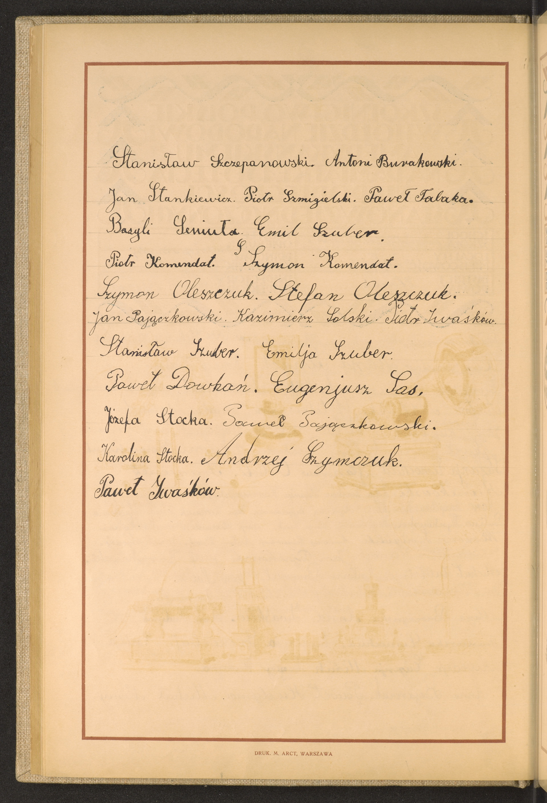 Podpis Paweł Iwaśków na stronie nr 72 w tomie nr 93