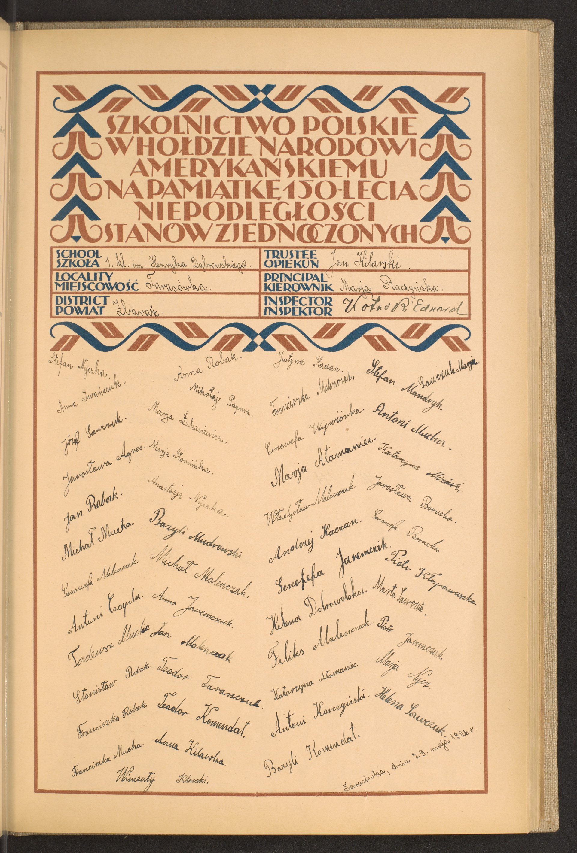 Podpis Helena Sawczuk na stronie nr 149 w tomie nr 93