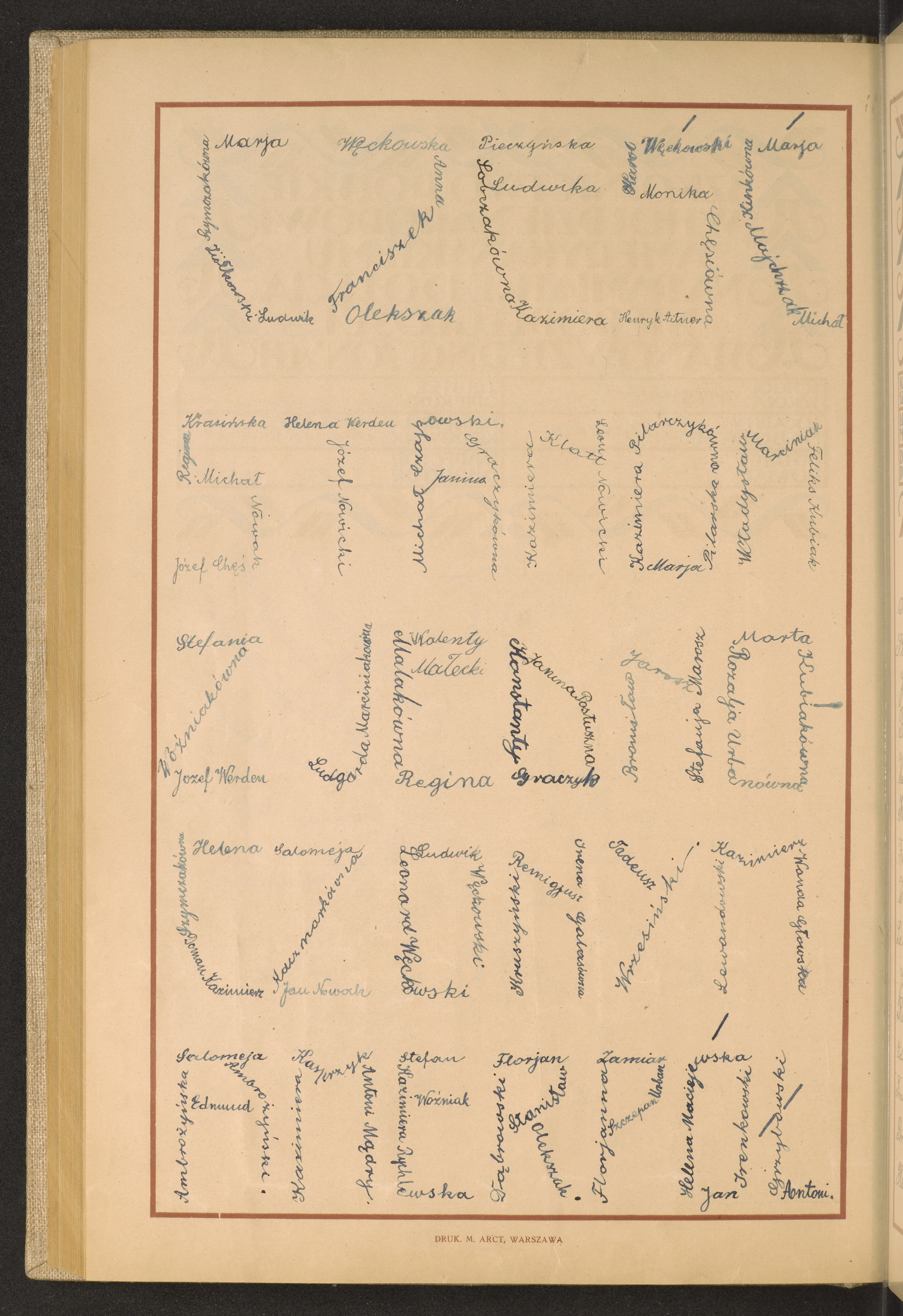 Podpis Antoni Grzybowski na stronie nr 220 w tomie nr 93