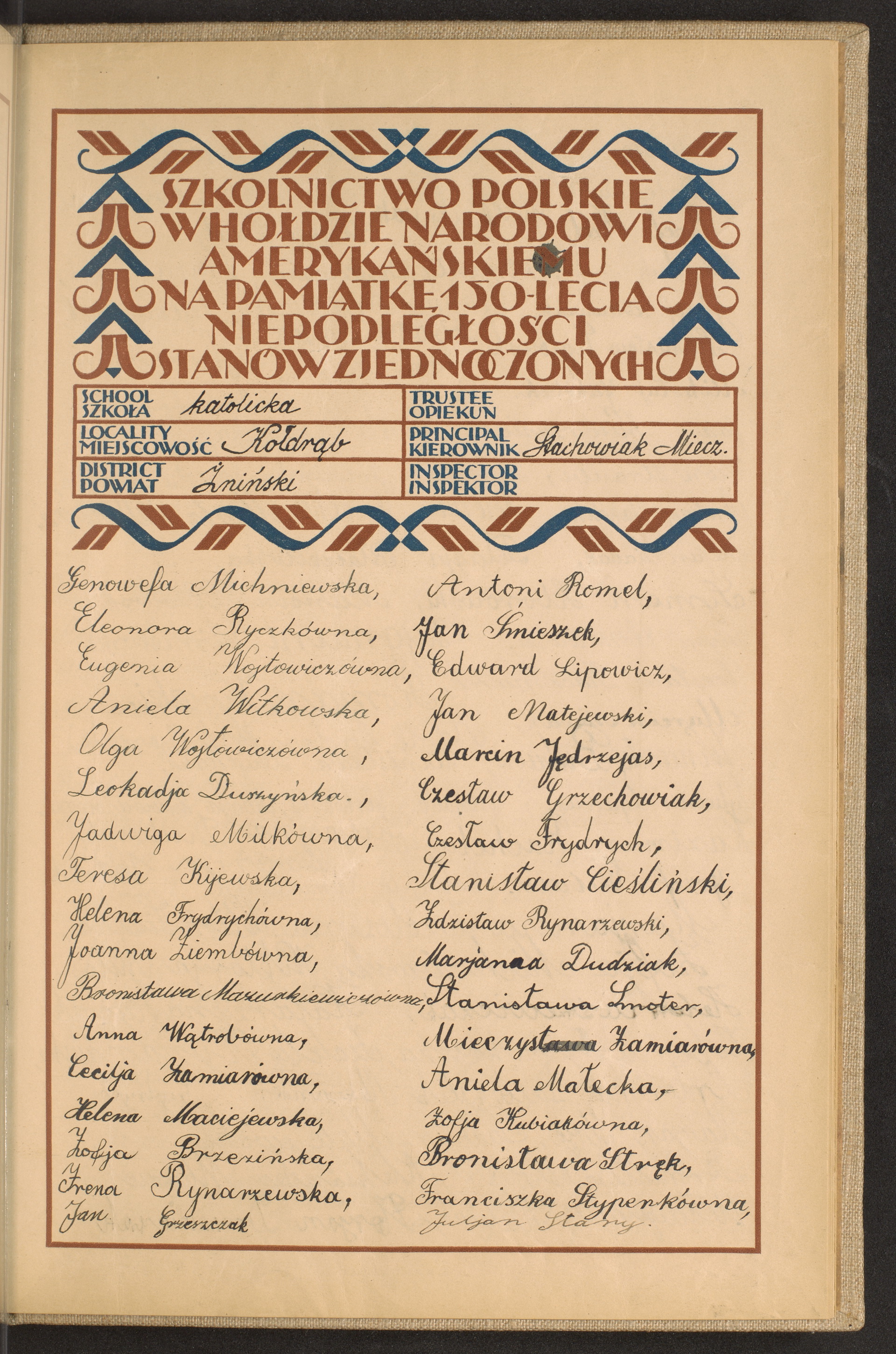 Podpis Bronisława Mazurkiewicz na stronie nr 249 w tomie nr 93