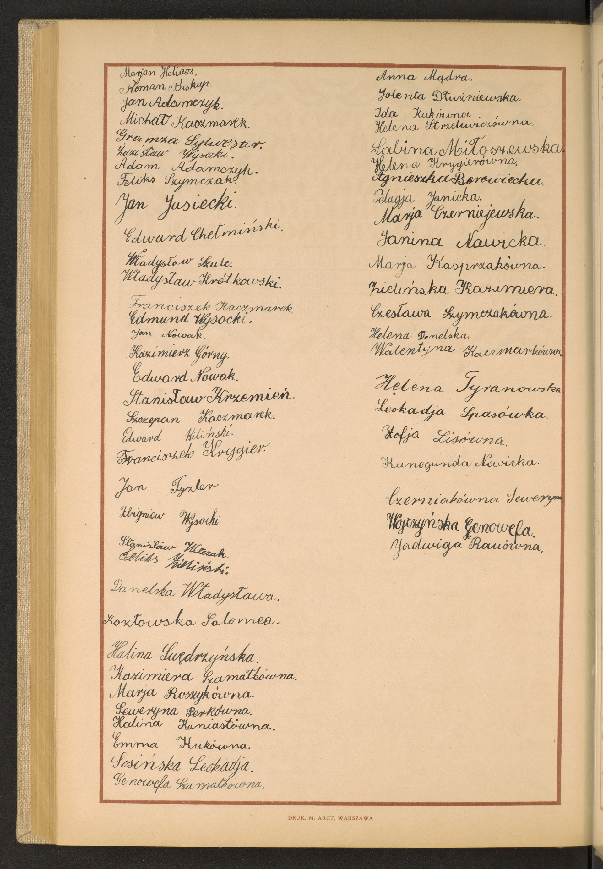 Podpis Sabina Miłoszewska na stronie nr 279 w tomie nr 93