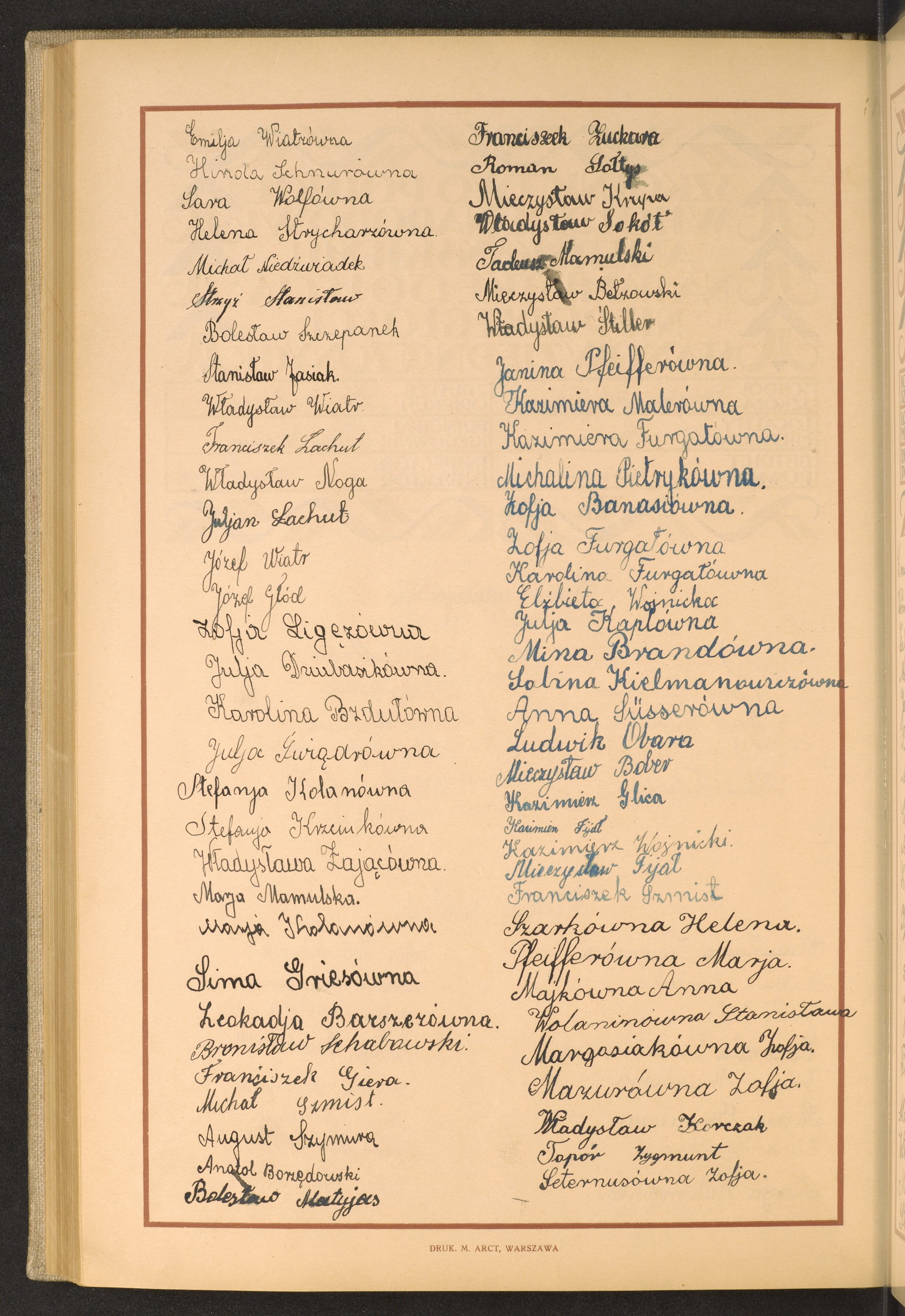 Podpis Elżbieta Wojnicka na stronie nr 234 w tomie nr 94