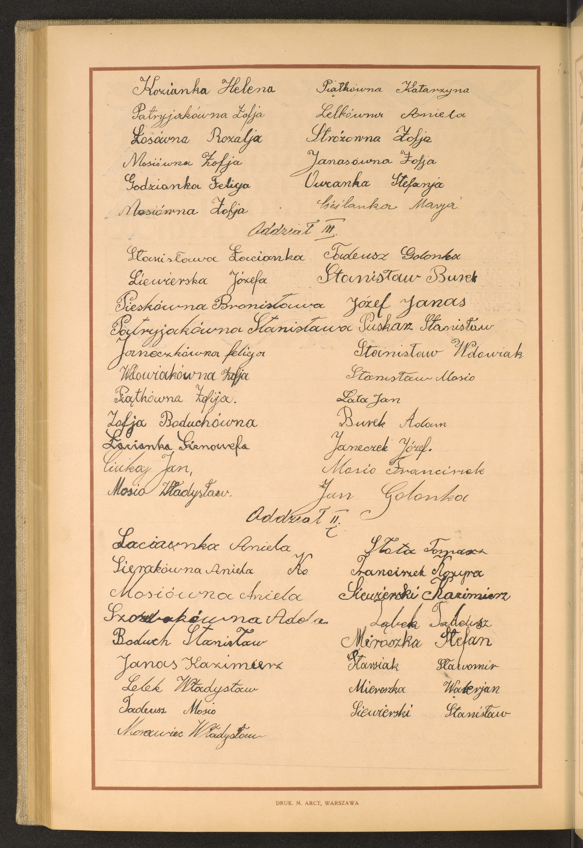 Podpis Zofia Stróż na stronie nr 248 w tomie nr 94