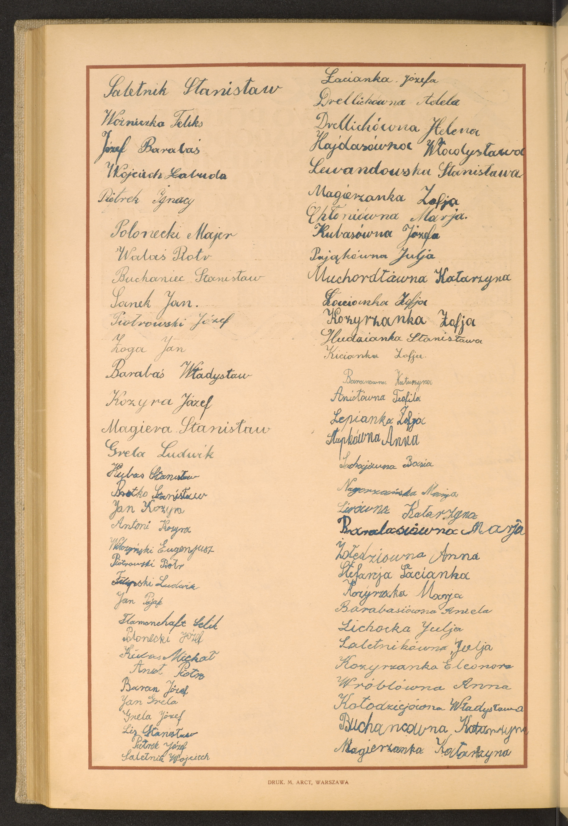 Podpis Józef Piotrowski na stronie nr 250 w tomie nr 94