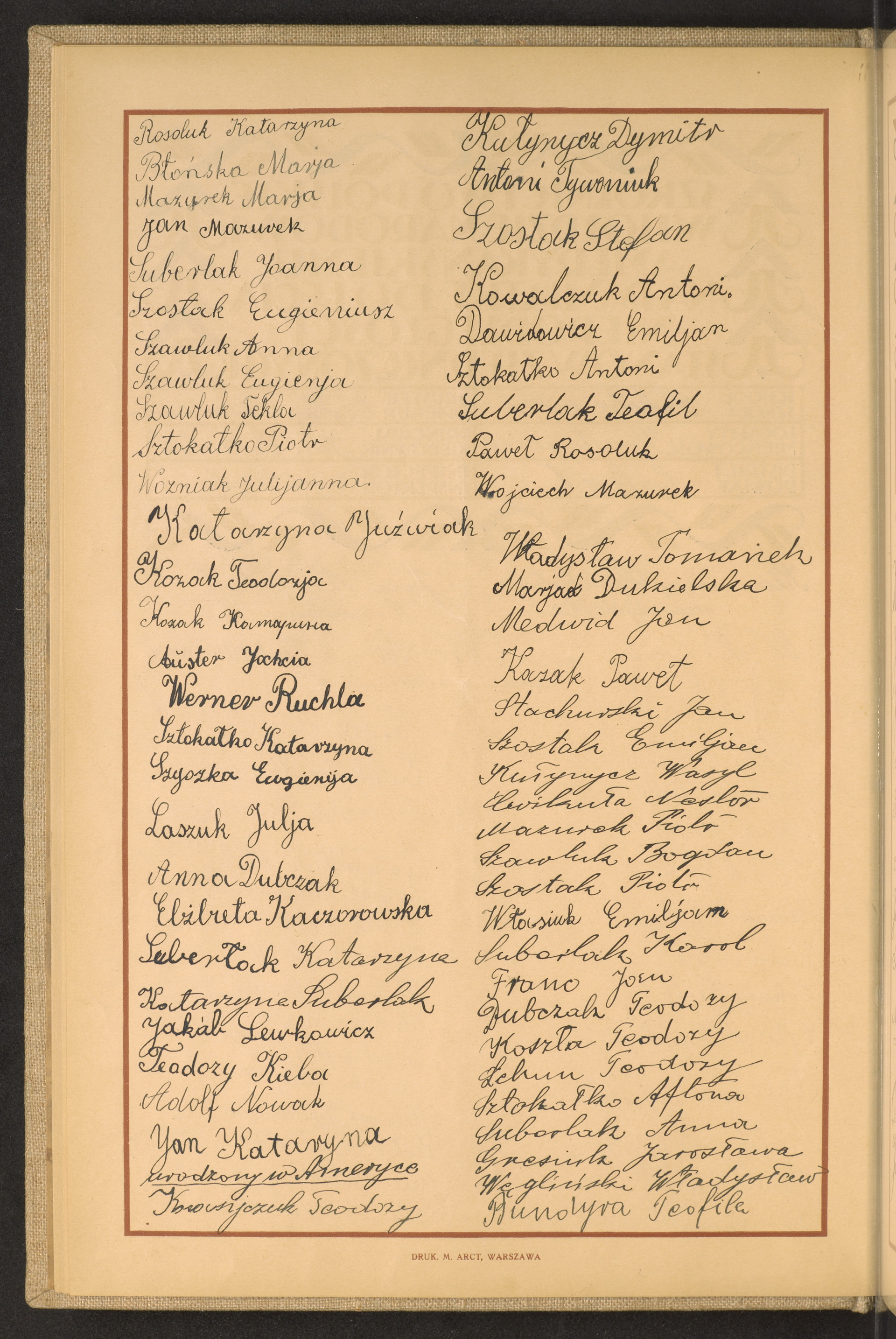 Podpis Katarzyna Rosoluk na stronie nr 42 w tomie nr 95