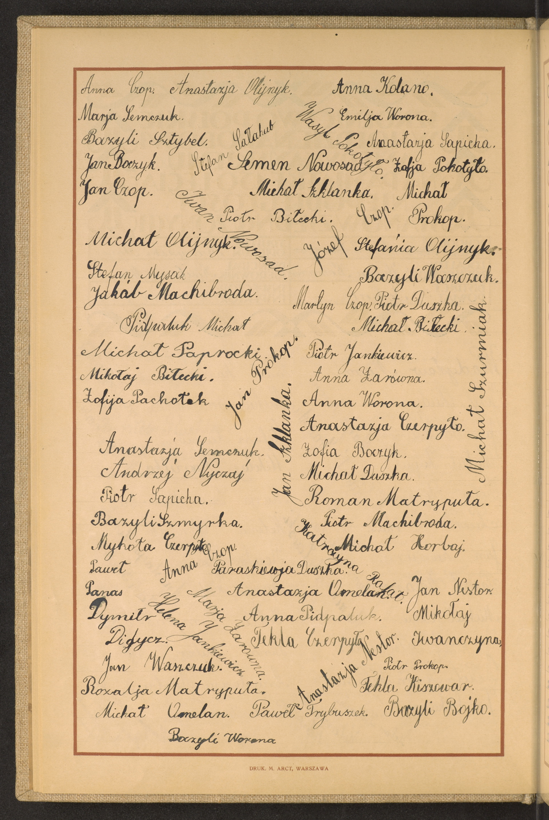 Podpis Anna Czop na stronie nr 44 w tomie nr 95