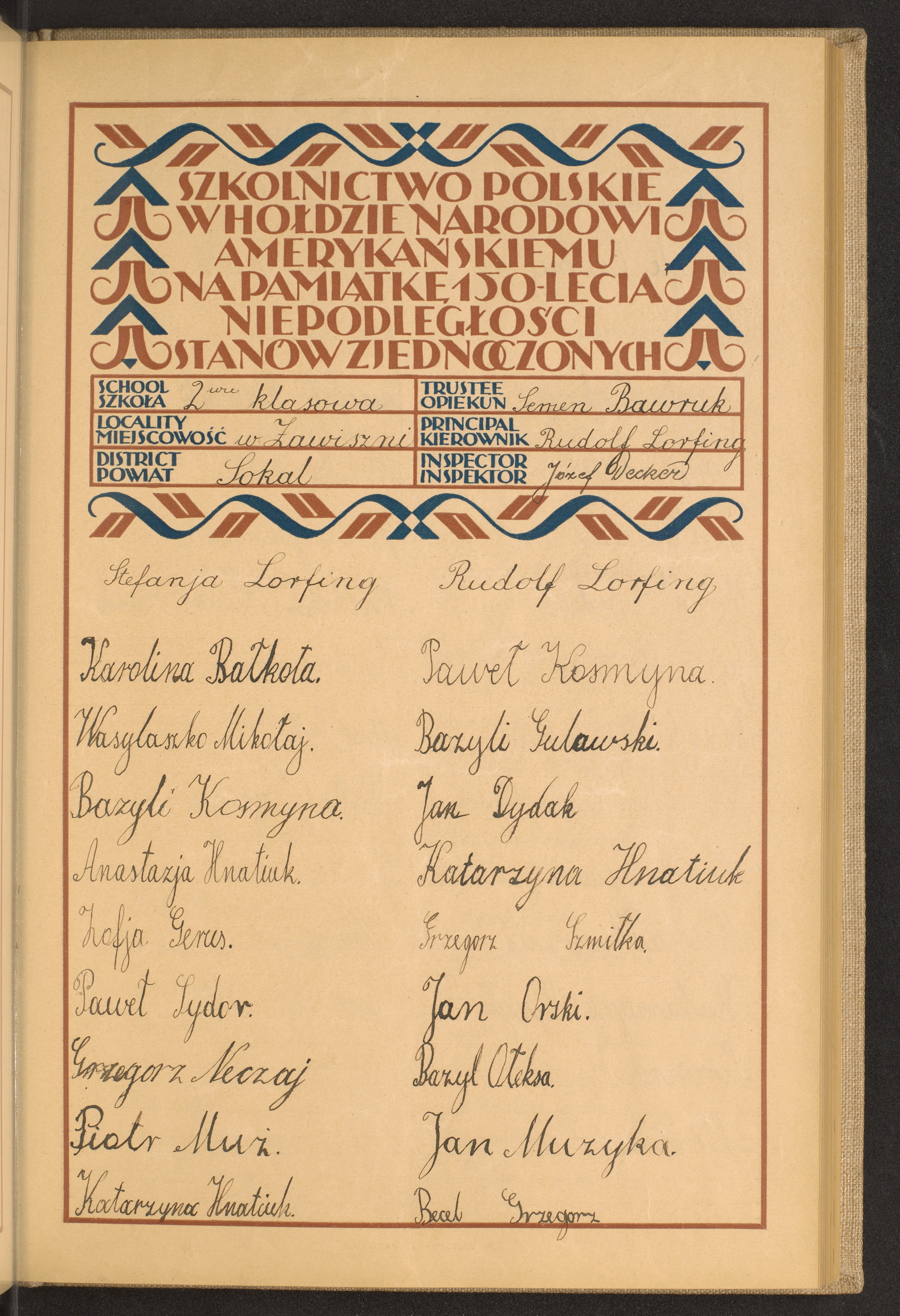 Podpis Semen Bawruk na stronie nr 51 w tomie nr 95