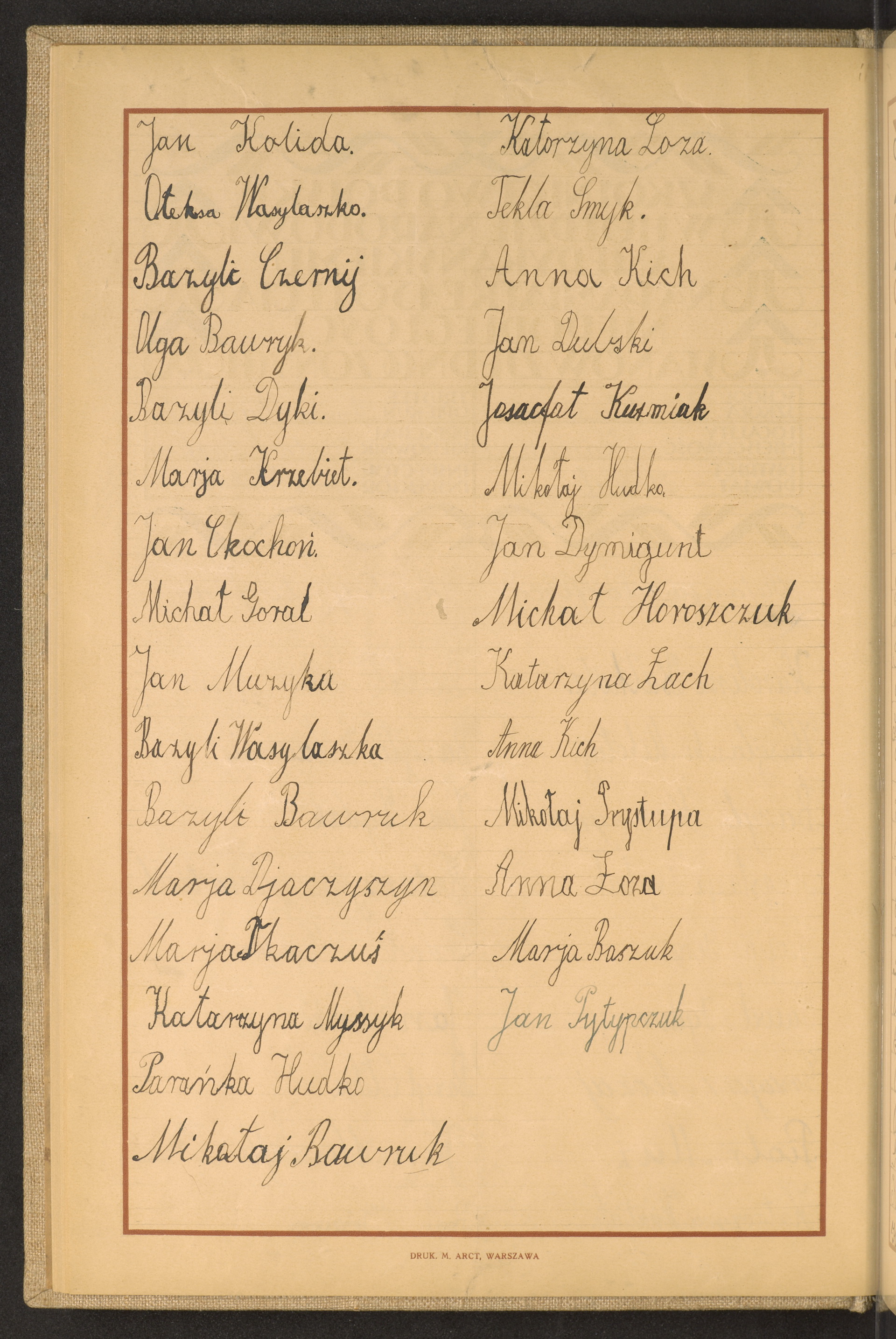 Podpis Michał Goral na stronie nr 52 w tomie nr 95