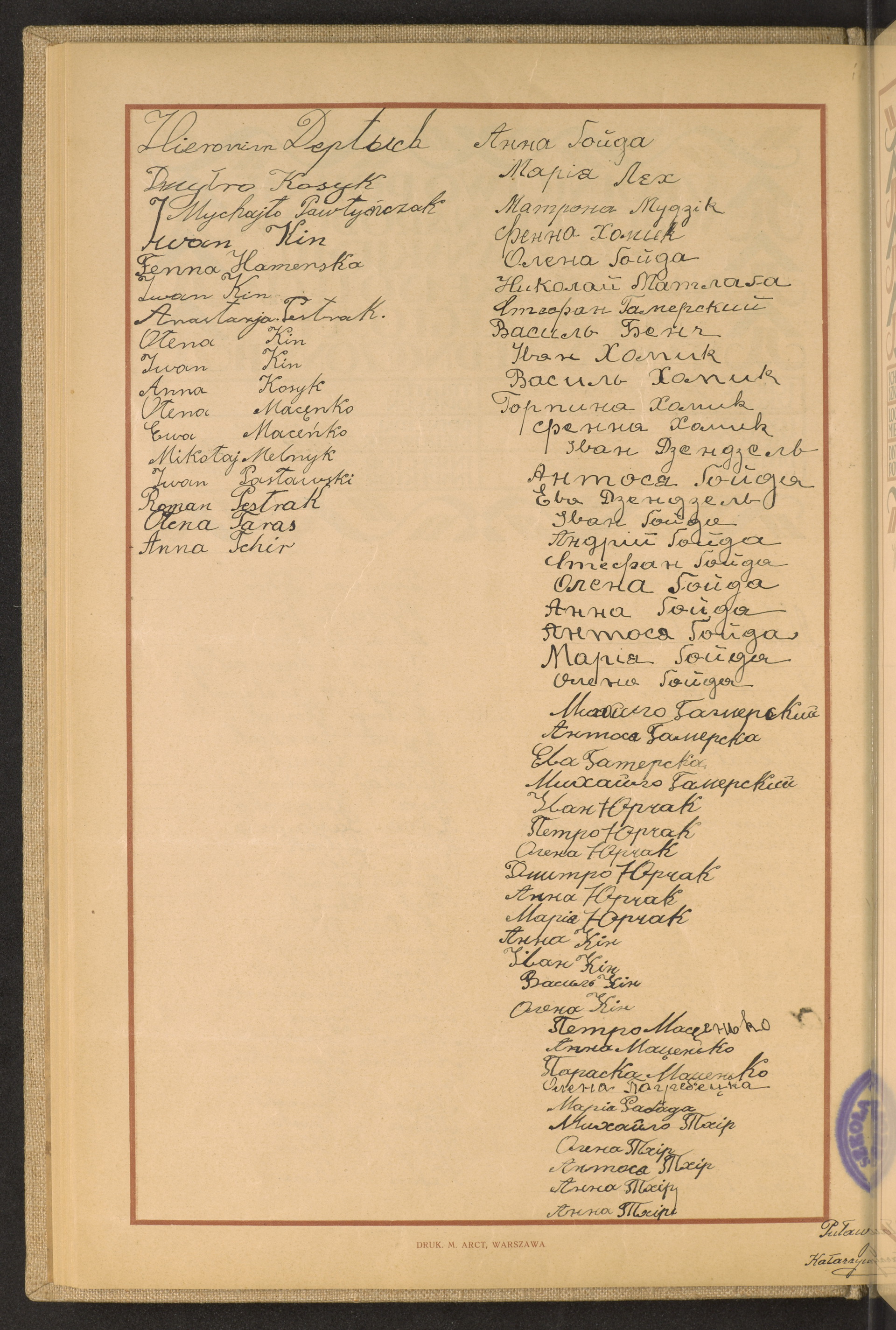 Podpis Ewa Dzendzel na stronie nr 82 w tomie nr 95