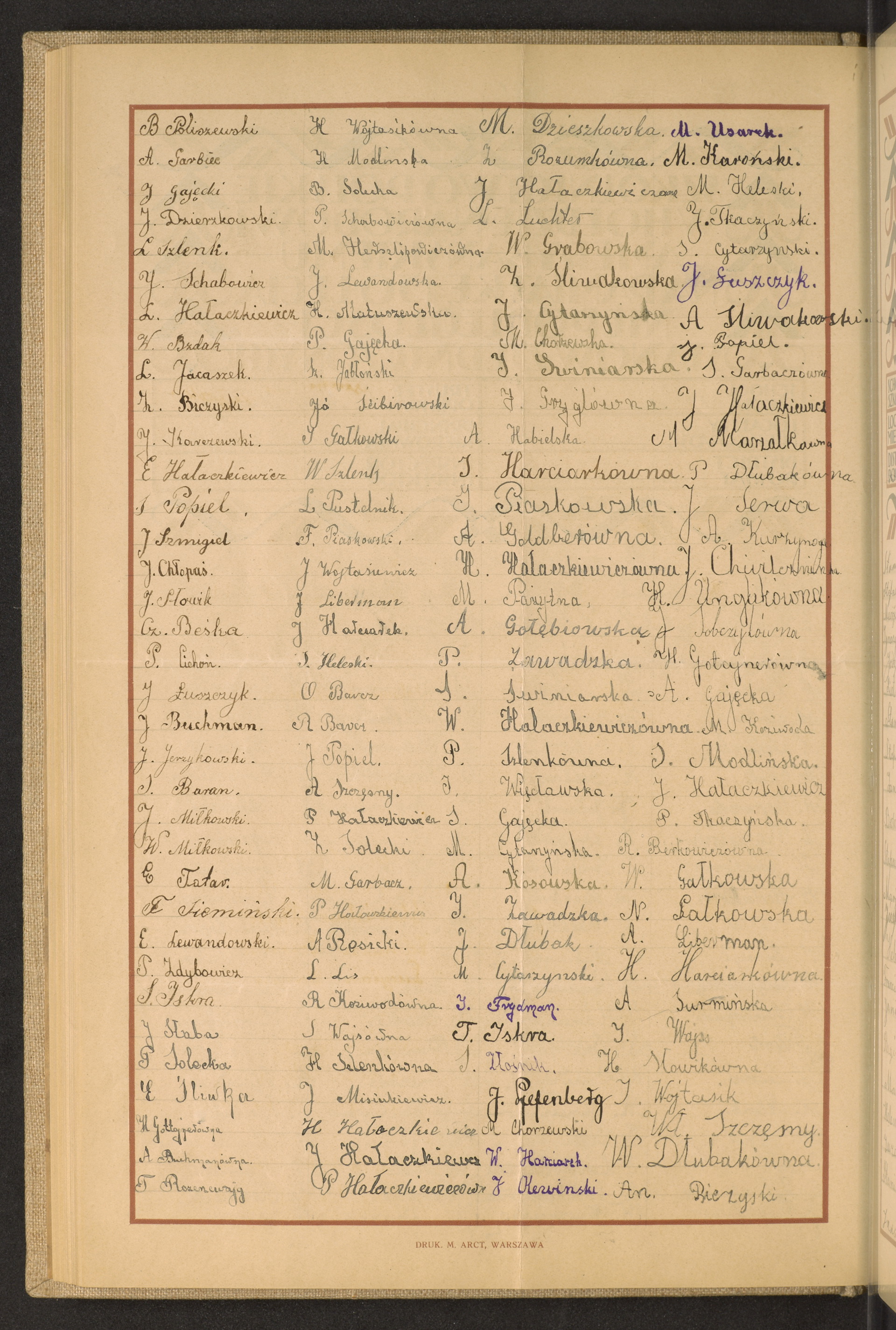 Podpis H. Modlińska na stronie nr 142 w tomie nr 95