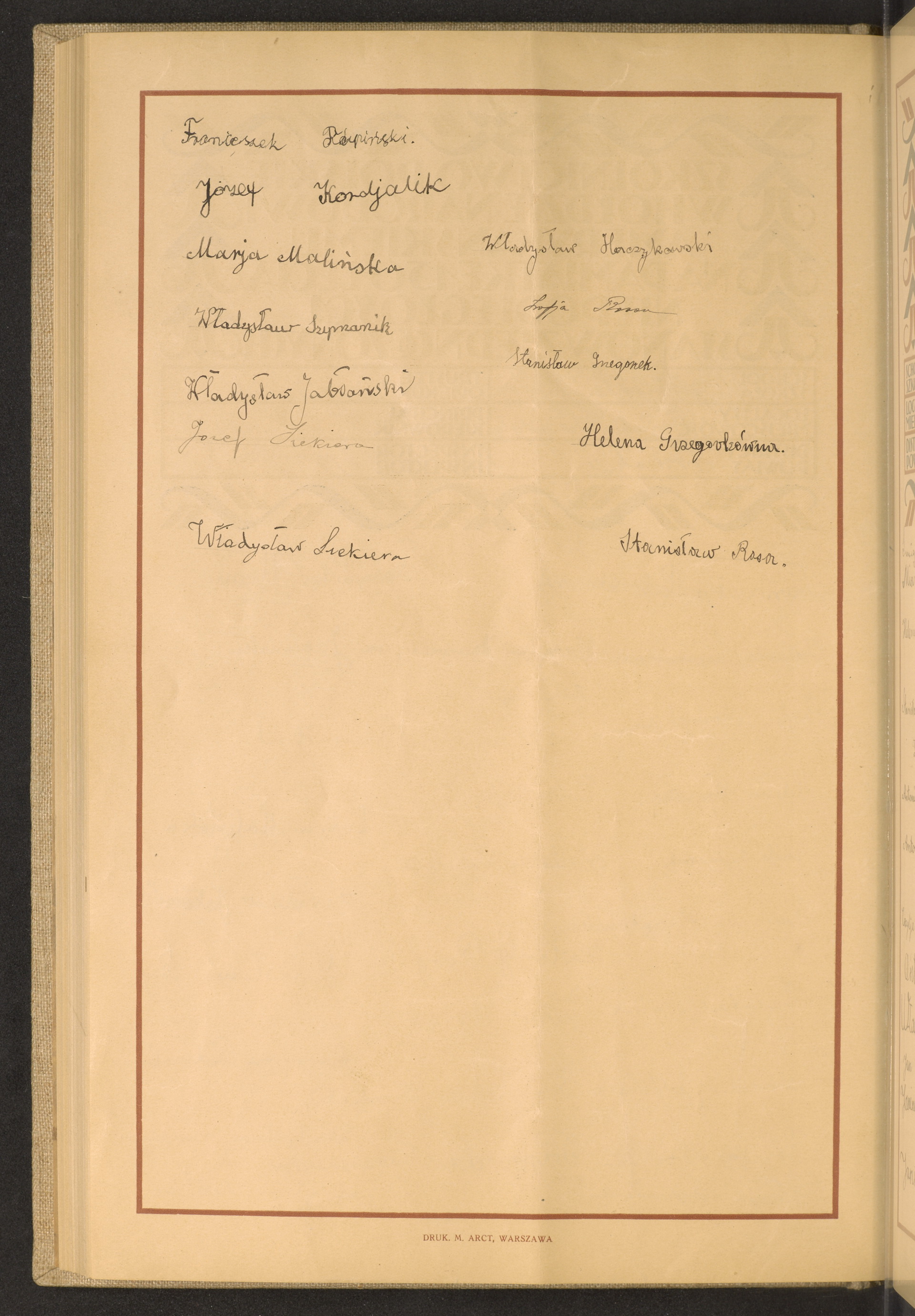 Podpis Stanisław Grzegorzek na stronie nr 204 w tomie nr 95